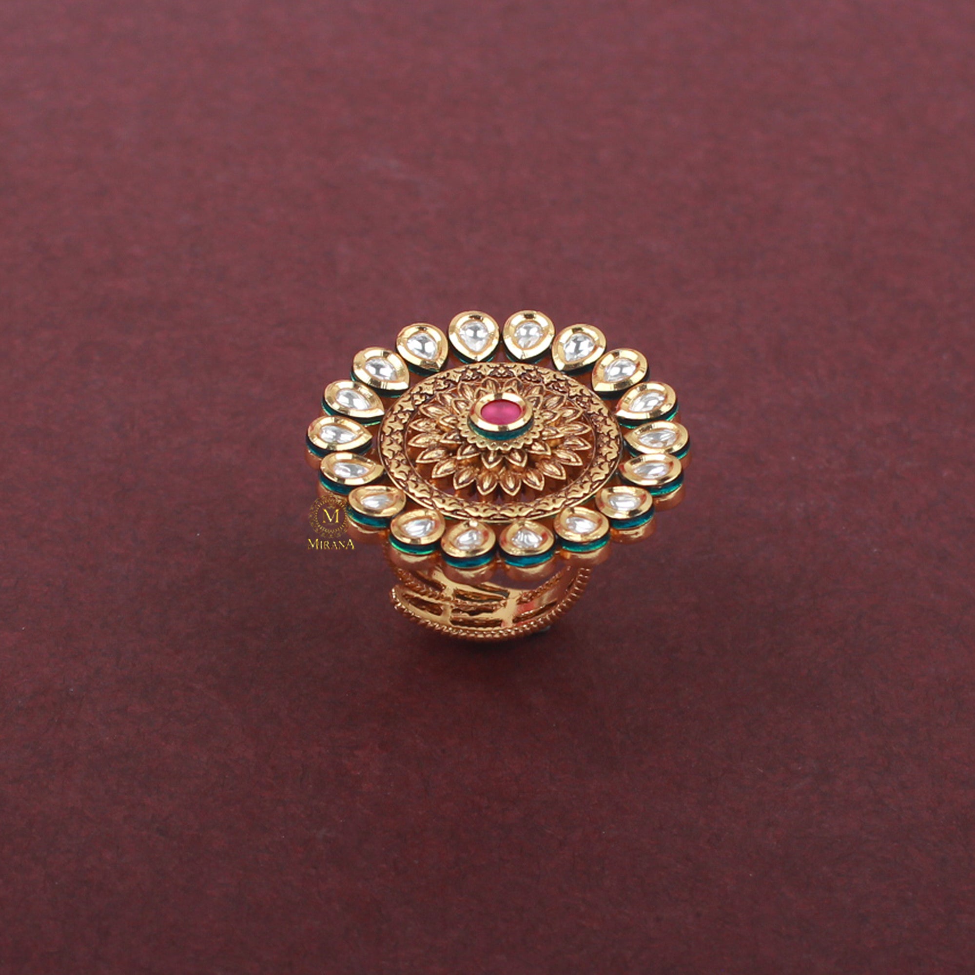 Divya Polki Designer Ring
