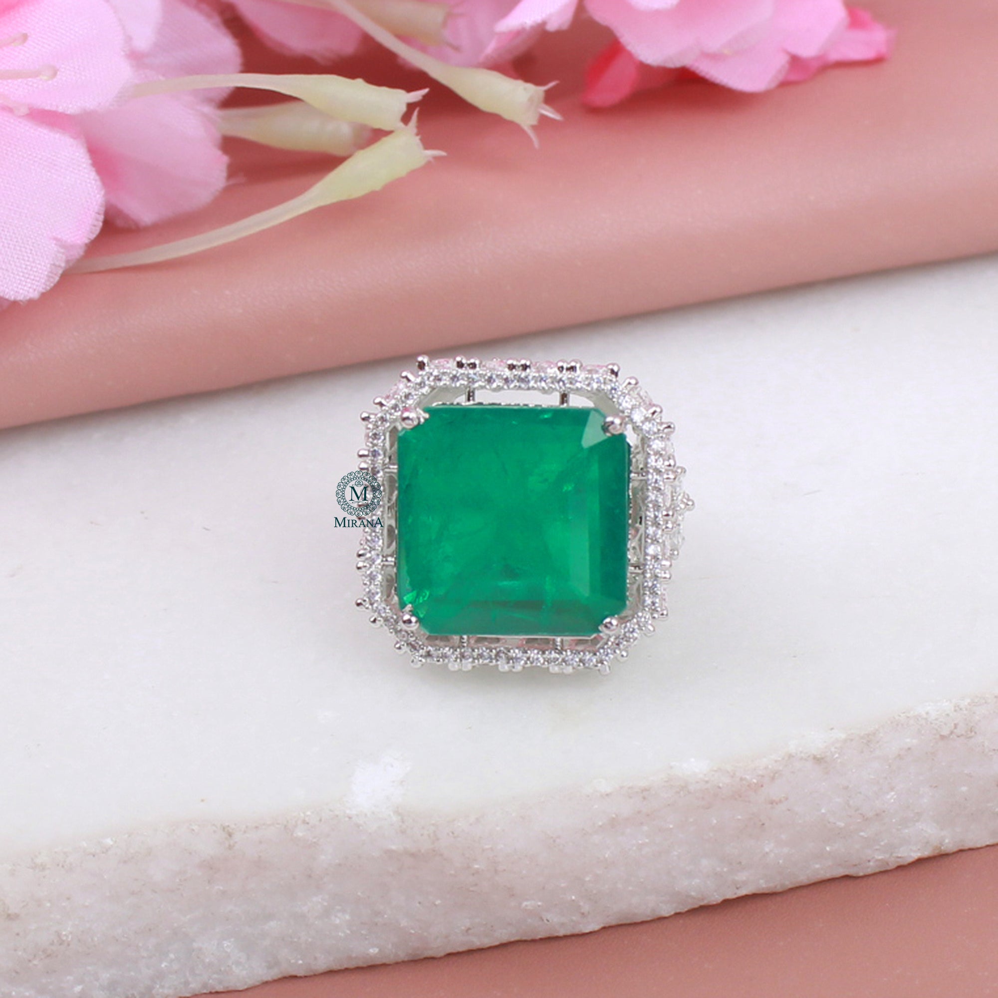 Tisha CZ Designer Ring