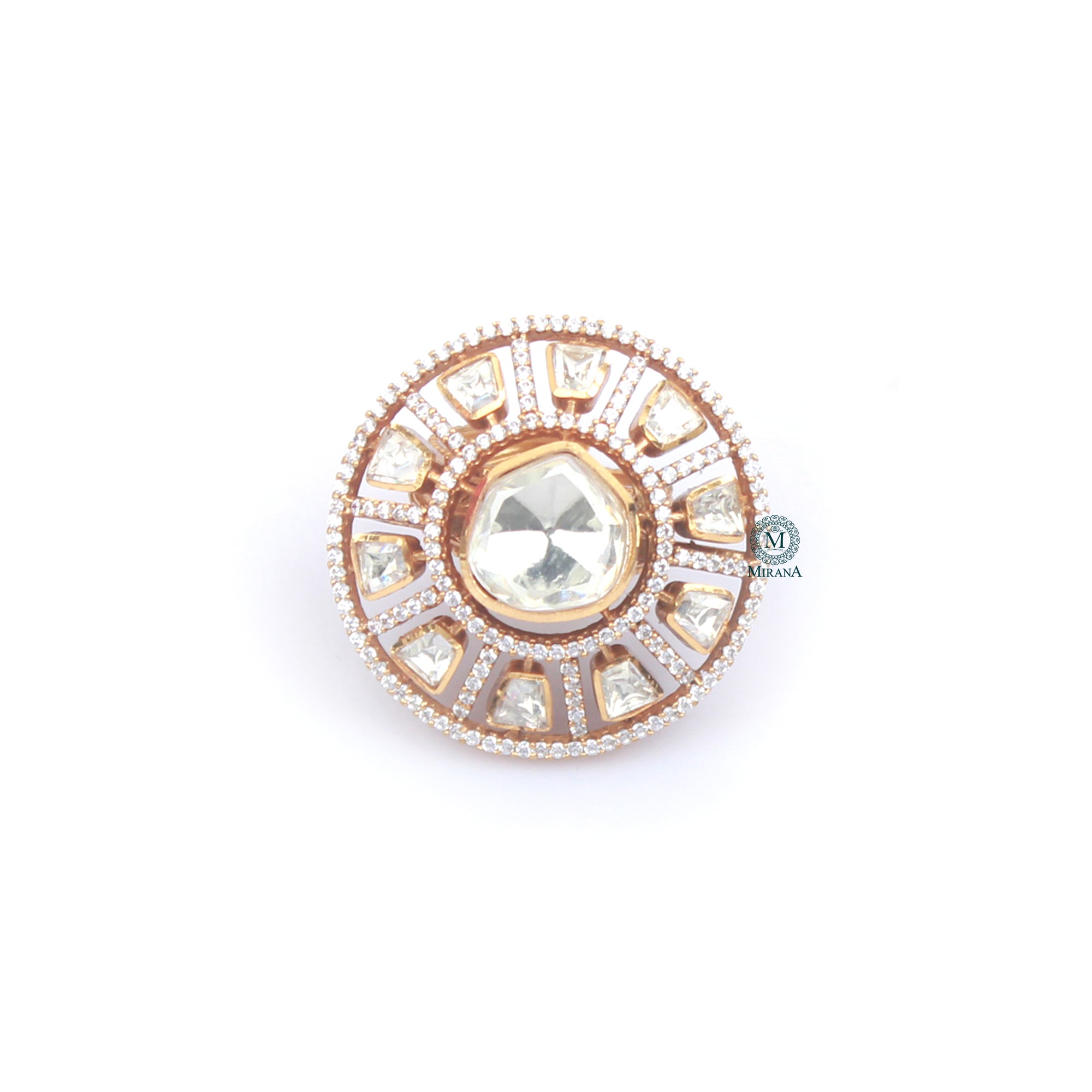 Avika Polki Designer Ring