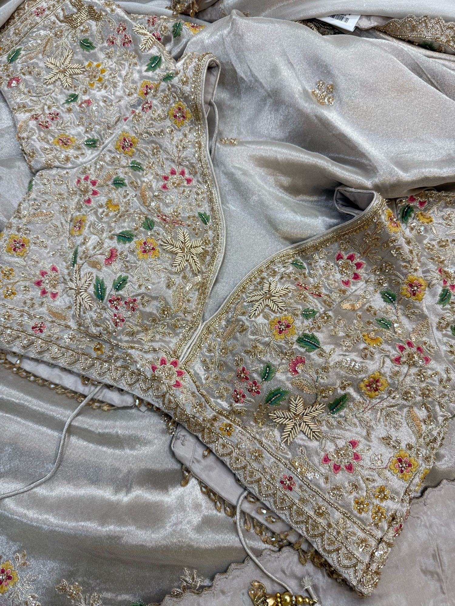 Off White Soft Tissue Saree