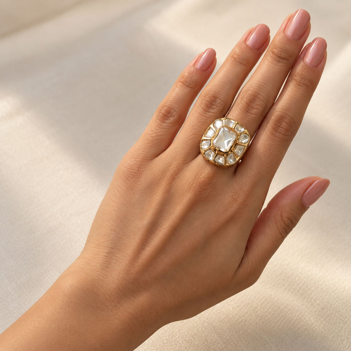 Swati Moissanite Designer Ring