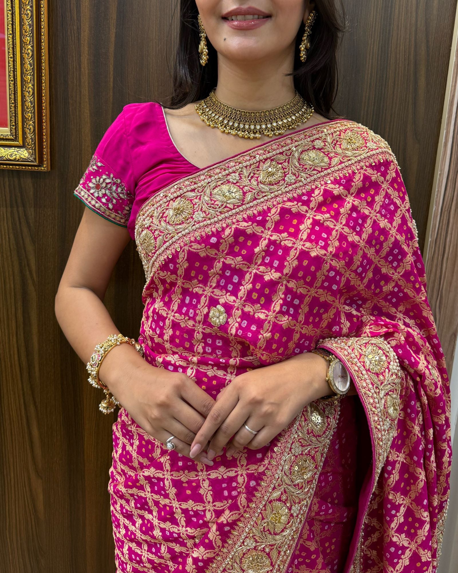 Pure Banarasi Gharchola Saree