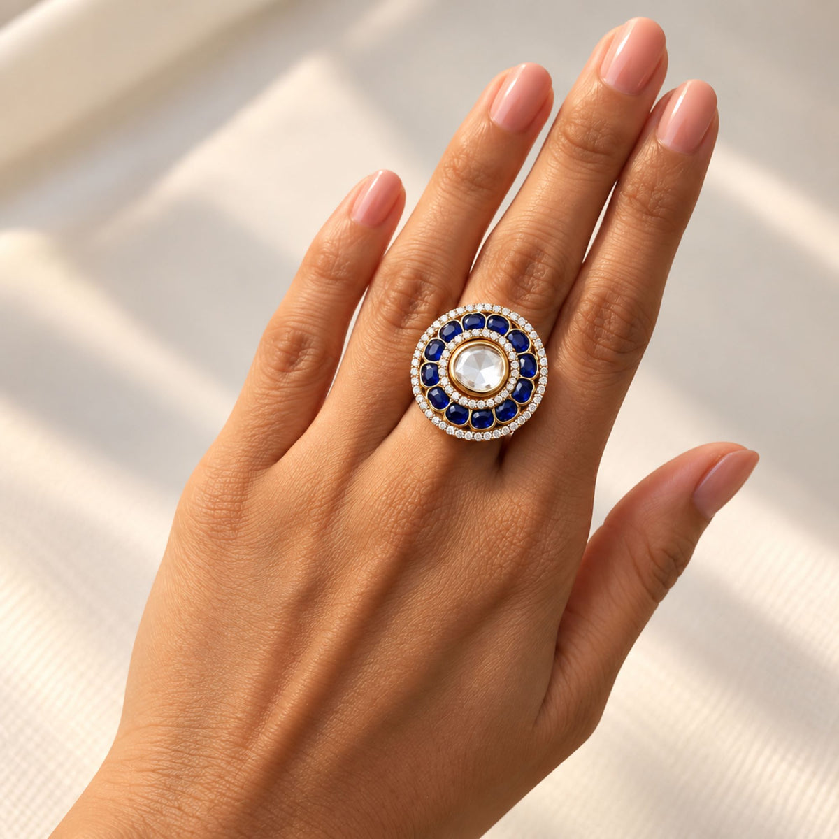 Yutika Polki Designer Ring