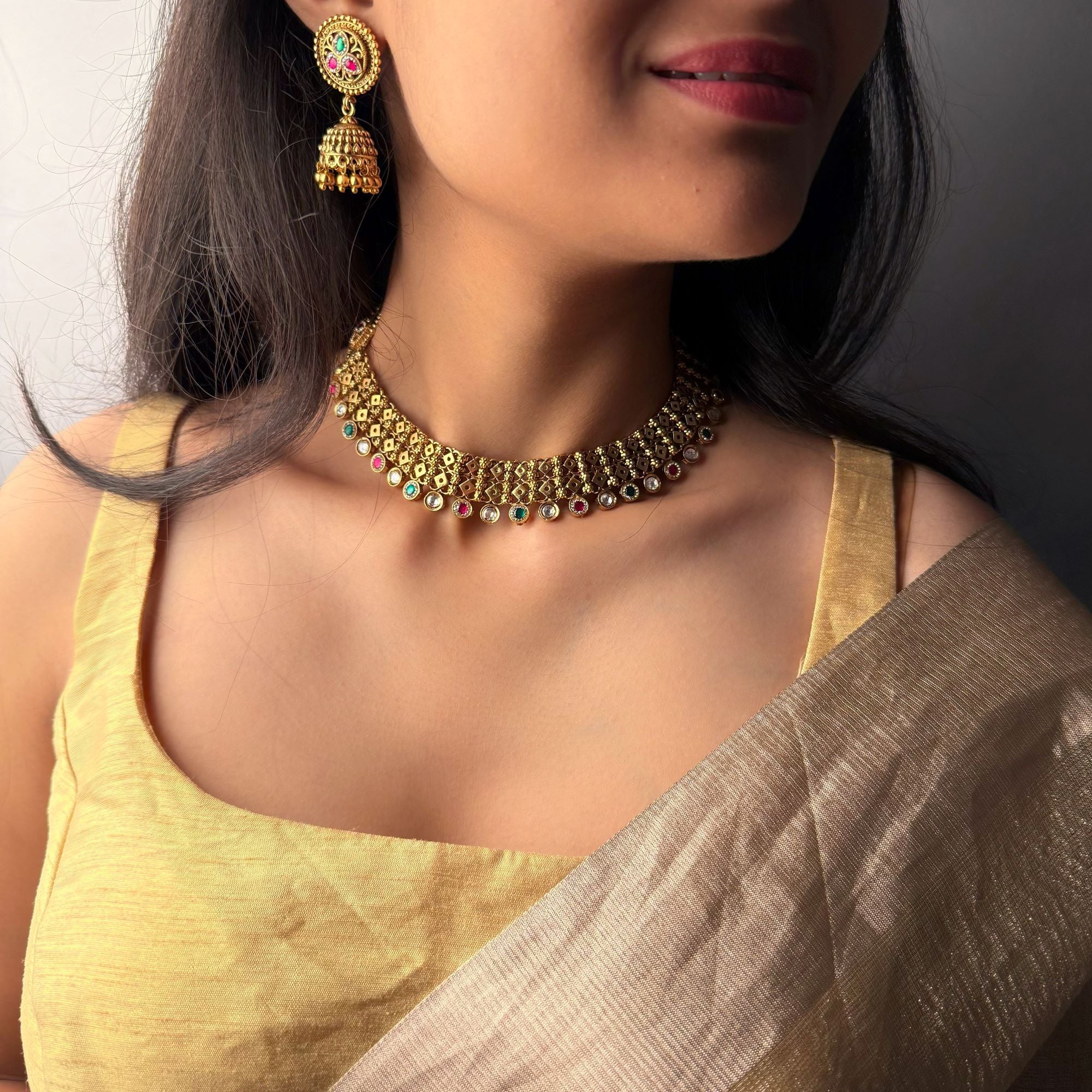 Kiyana Antique Designer Neckalce Set