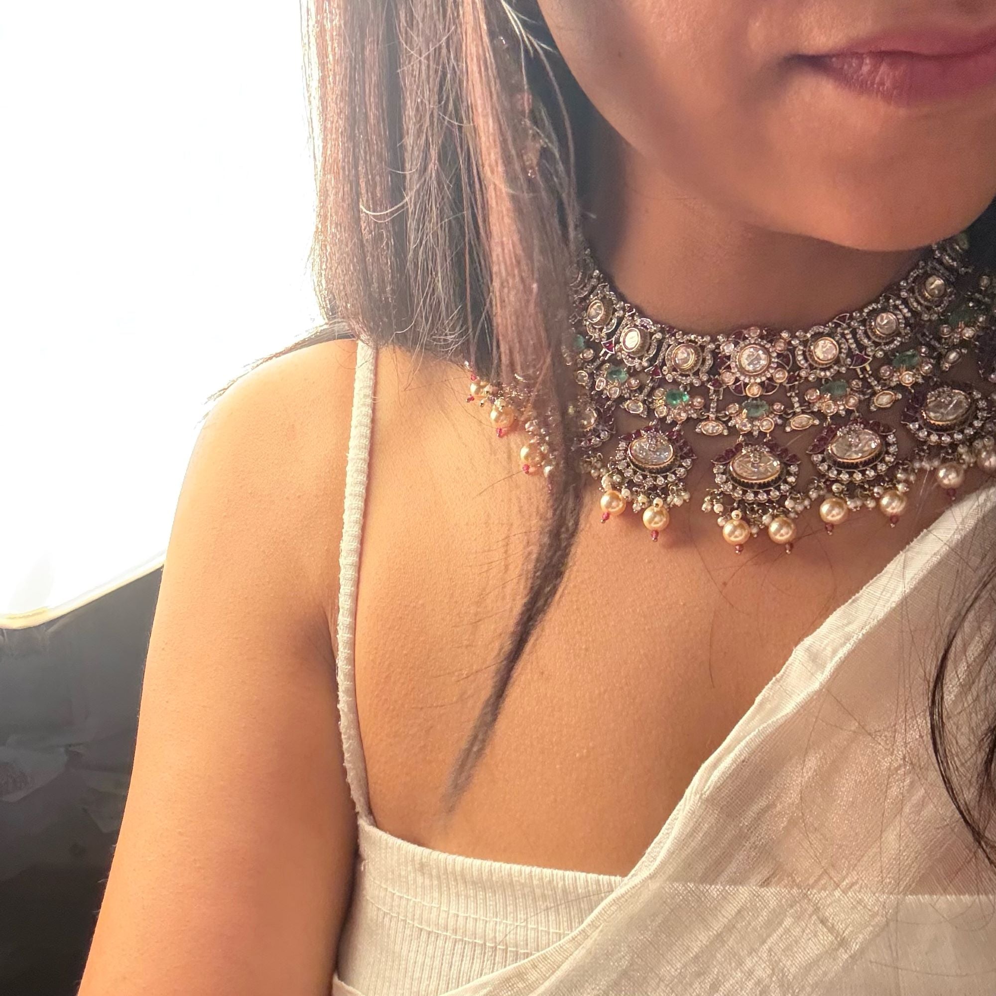 Jiya Bridal Polki Designer Choker Set