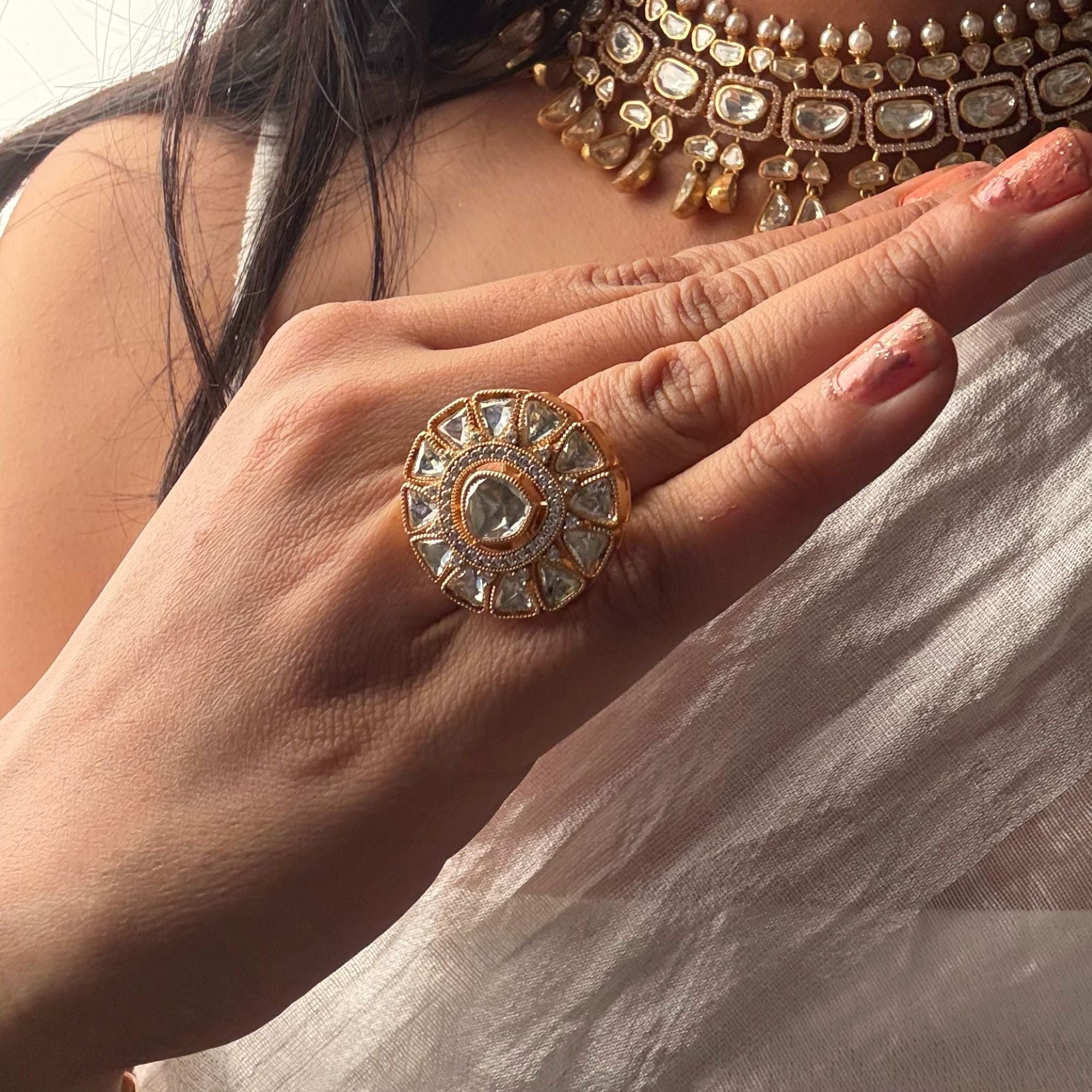 Albeli Moissanite Designer Ring
