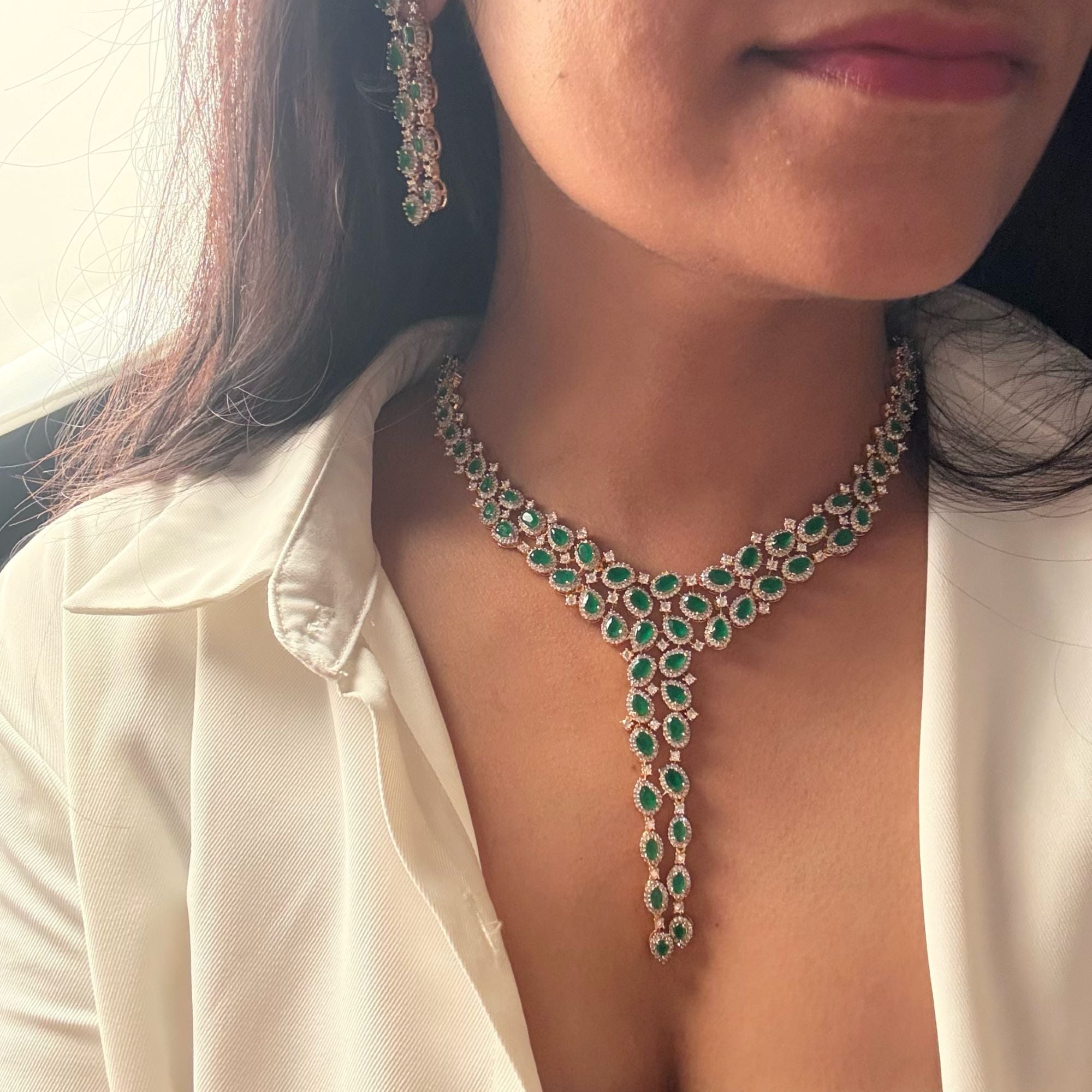 Feria CZ Designer Necklace Set