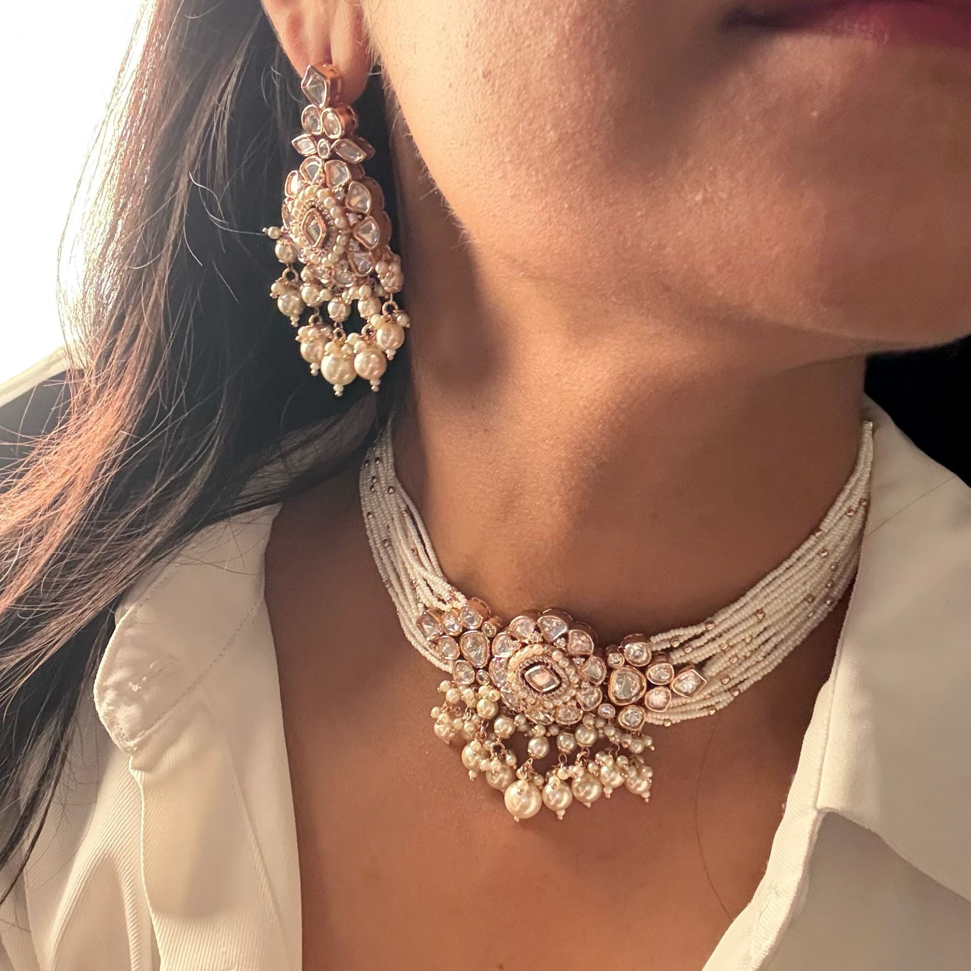 Divyanshi Polki Designer Choker Set