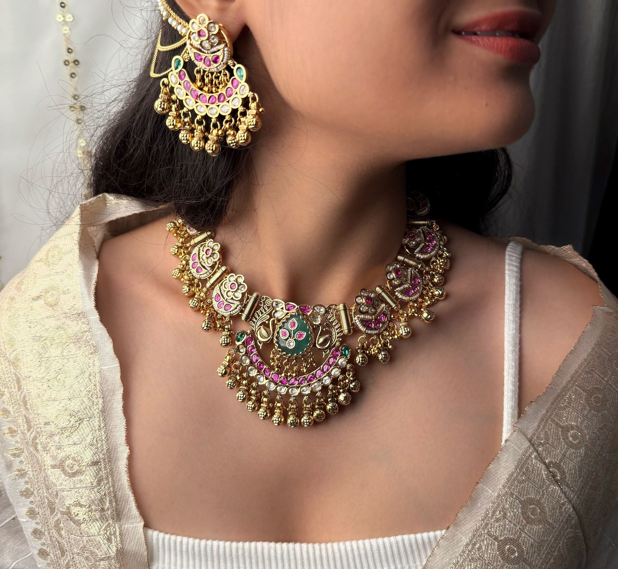Chaandni Antique Designer Necklace Set