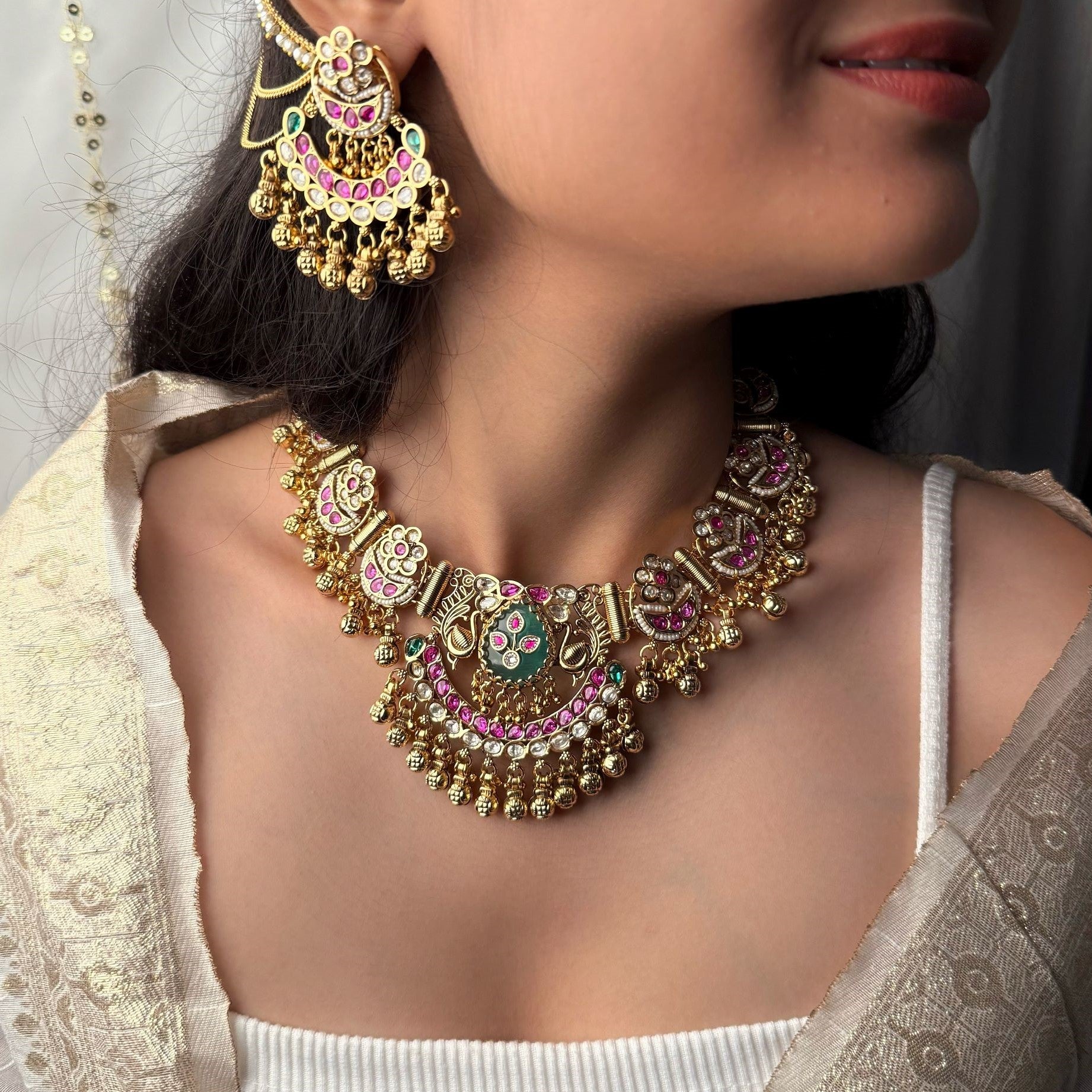 Chaandni Antique Designer Necklace Set