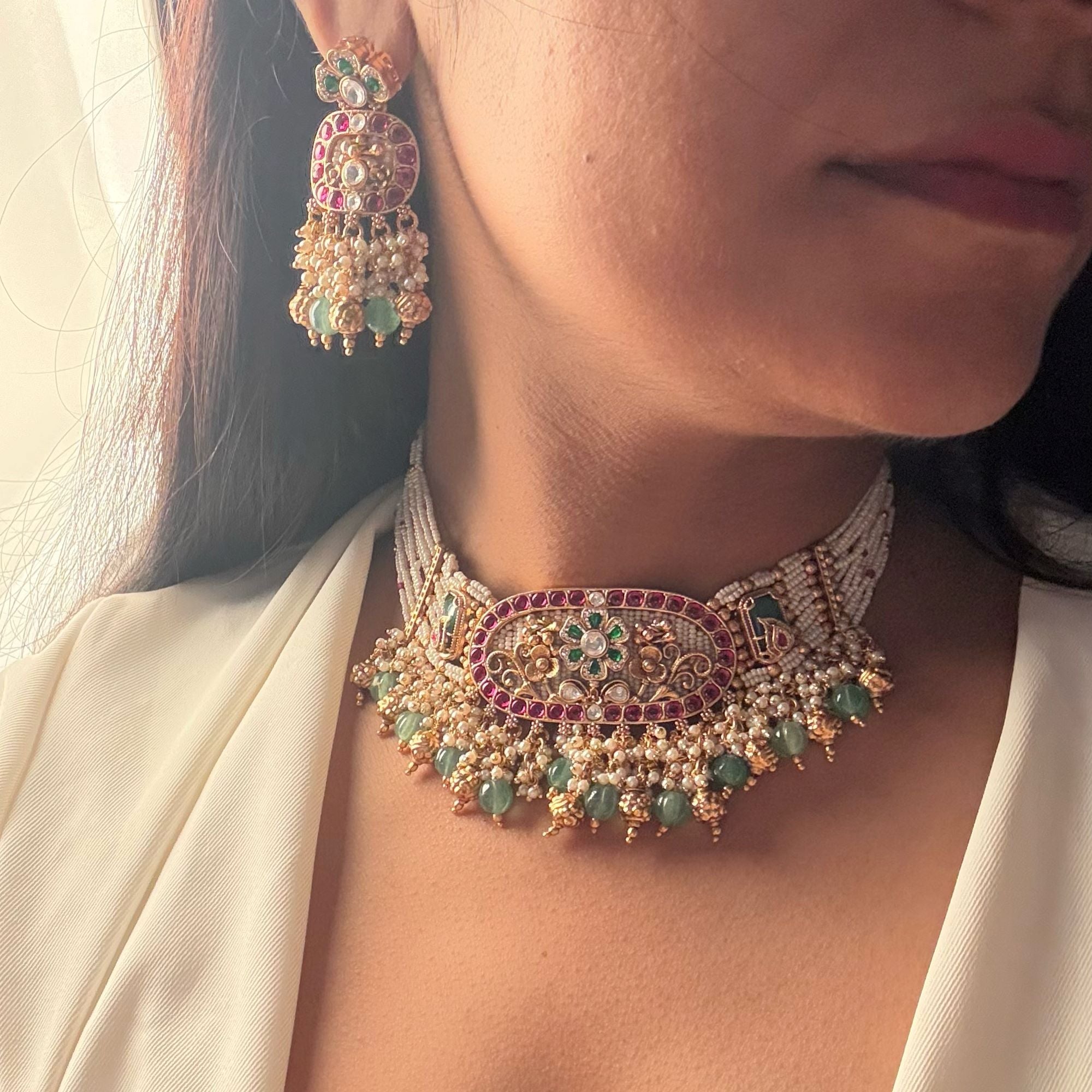 Nandika Antique Designer Choker Set