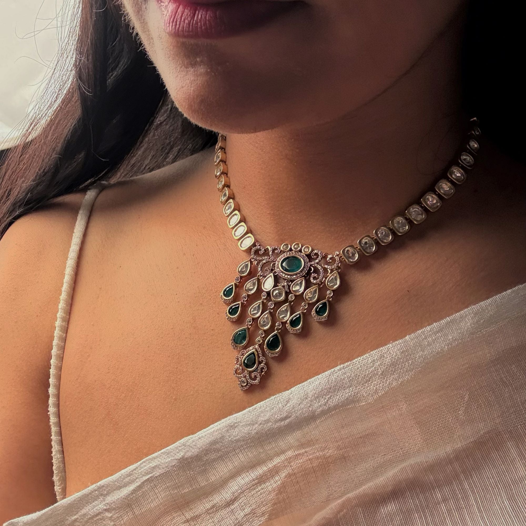 Parmi Polki Designer Necklace Set