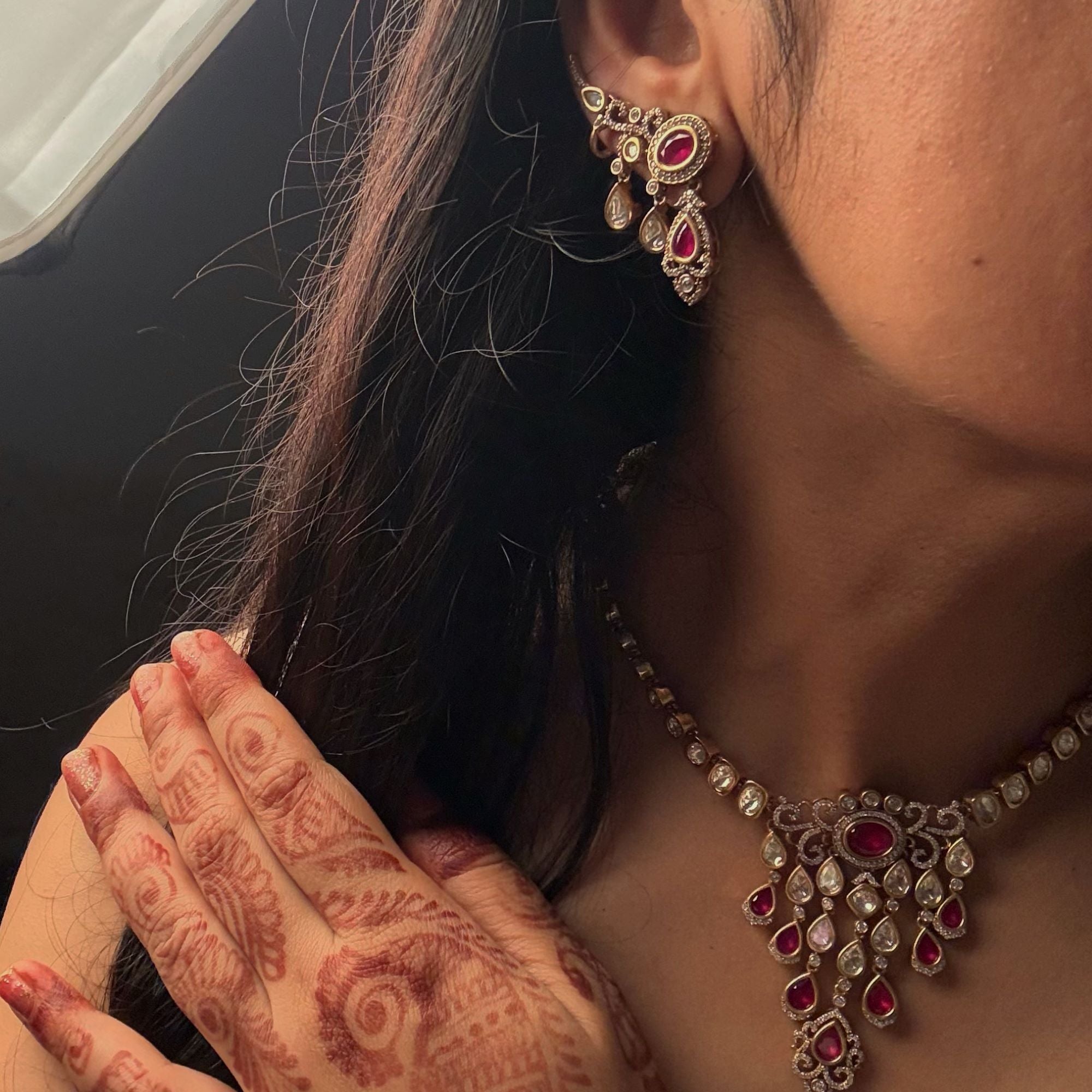 Parmi Polki Designer Necklace Set