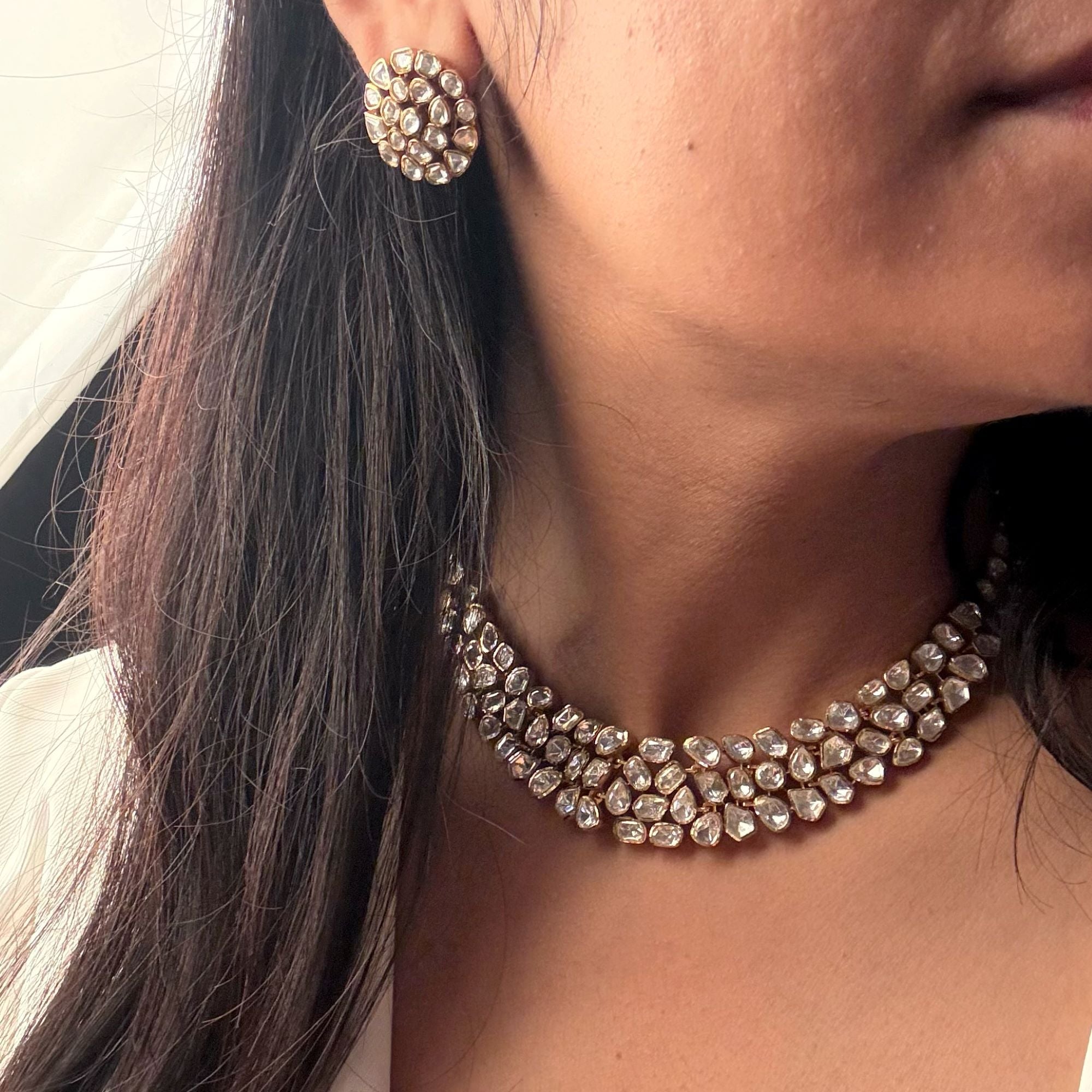 Yaani Moissanite Designer Necklace Set