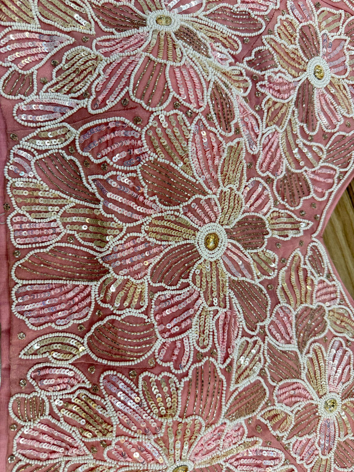 Valentina Pink Sequence Handwork Saree