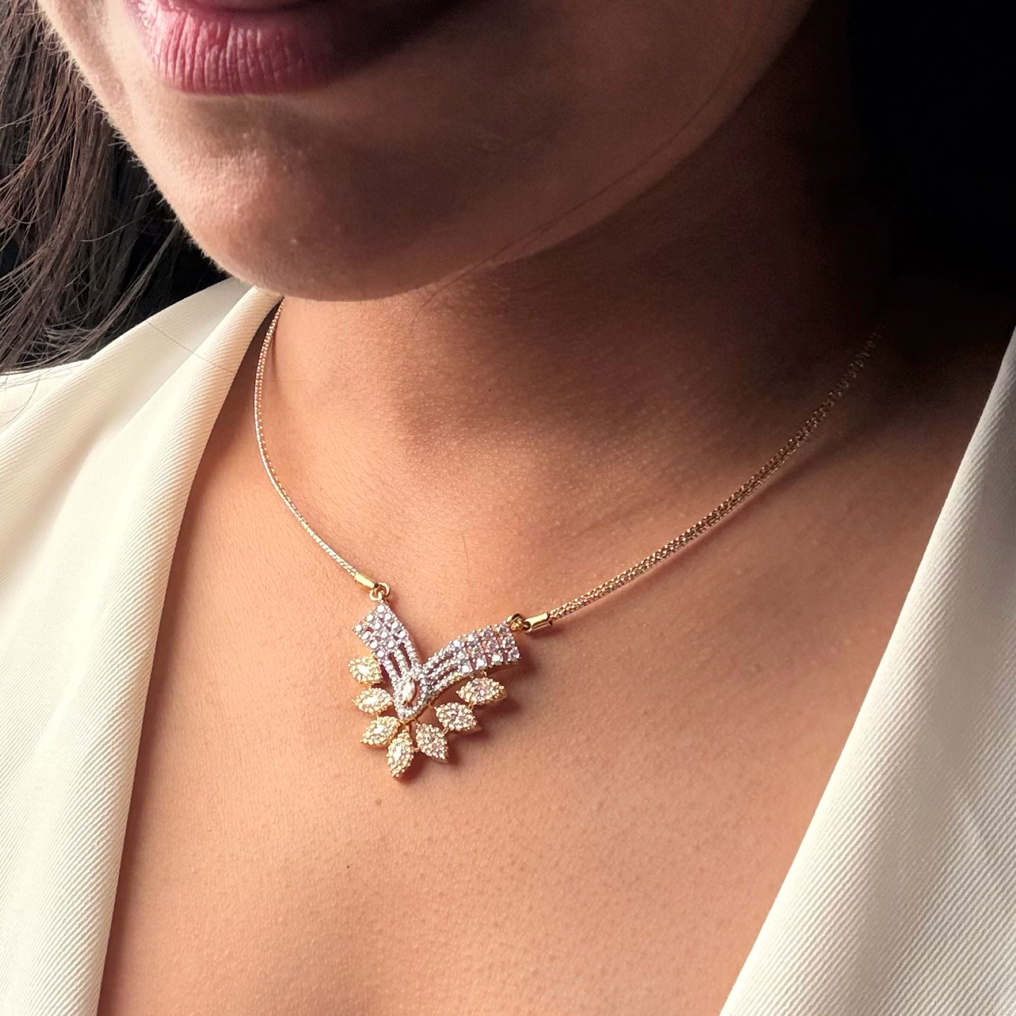 Siadha CZ Delicate Necklace Set