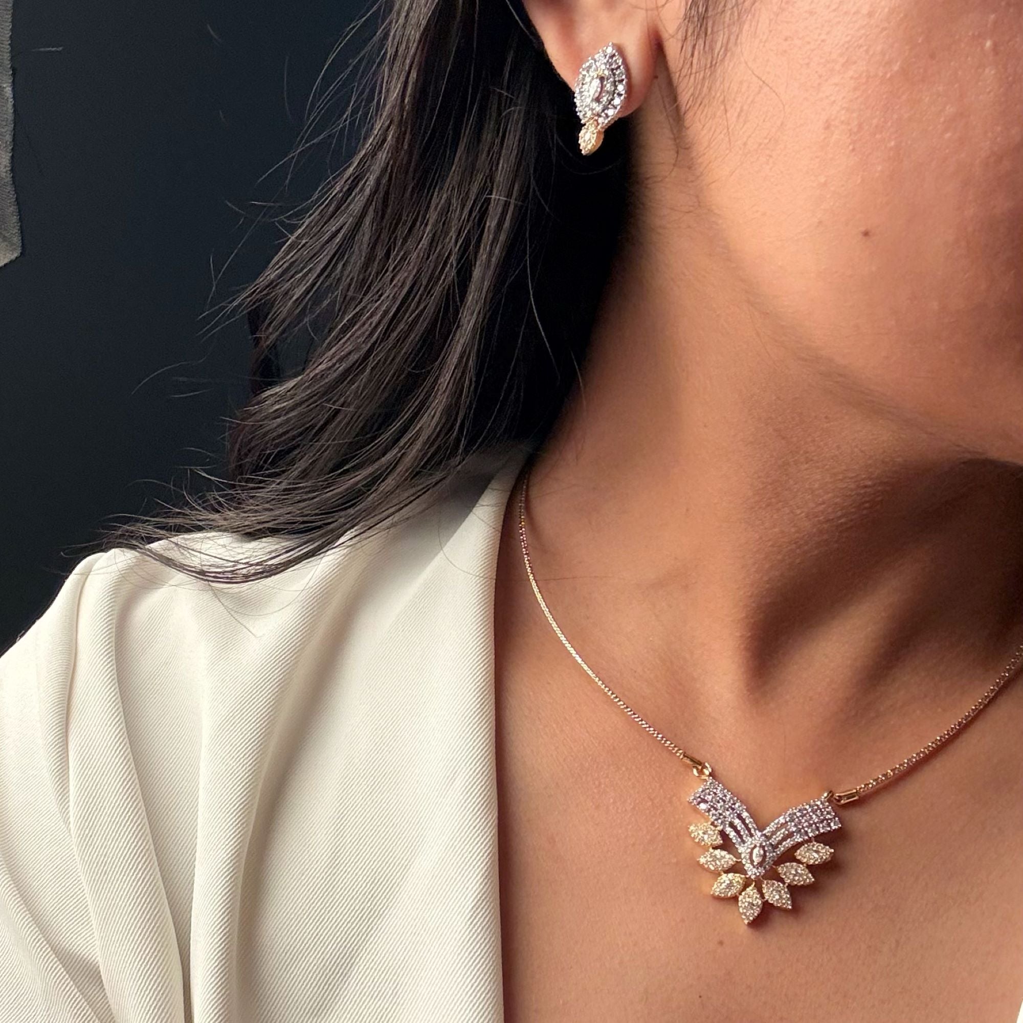 Siadha CZ Delicate Necklace Set