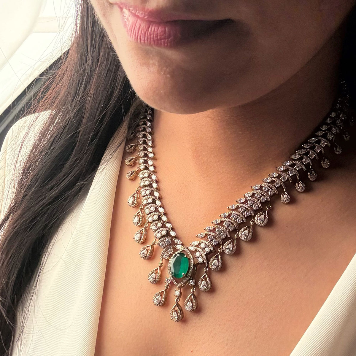 Neera CZ Designer Necklace Set