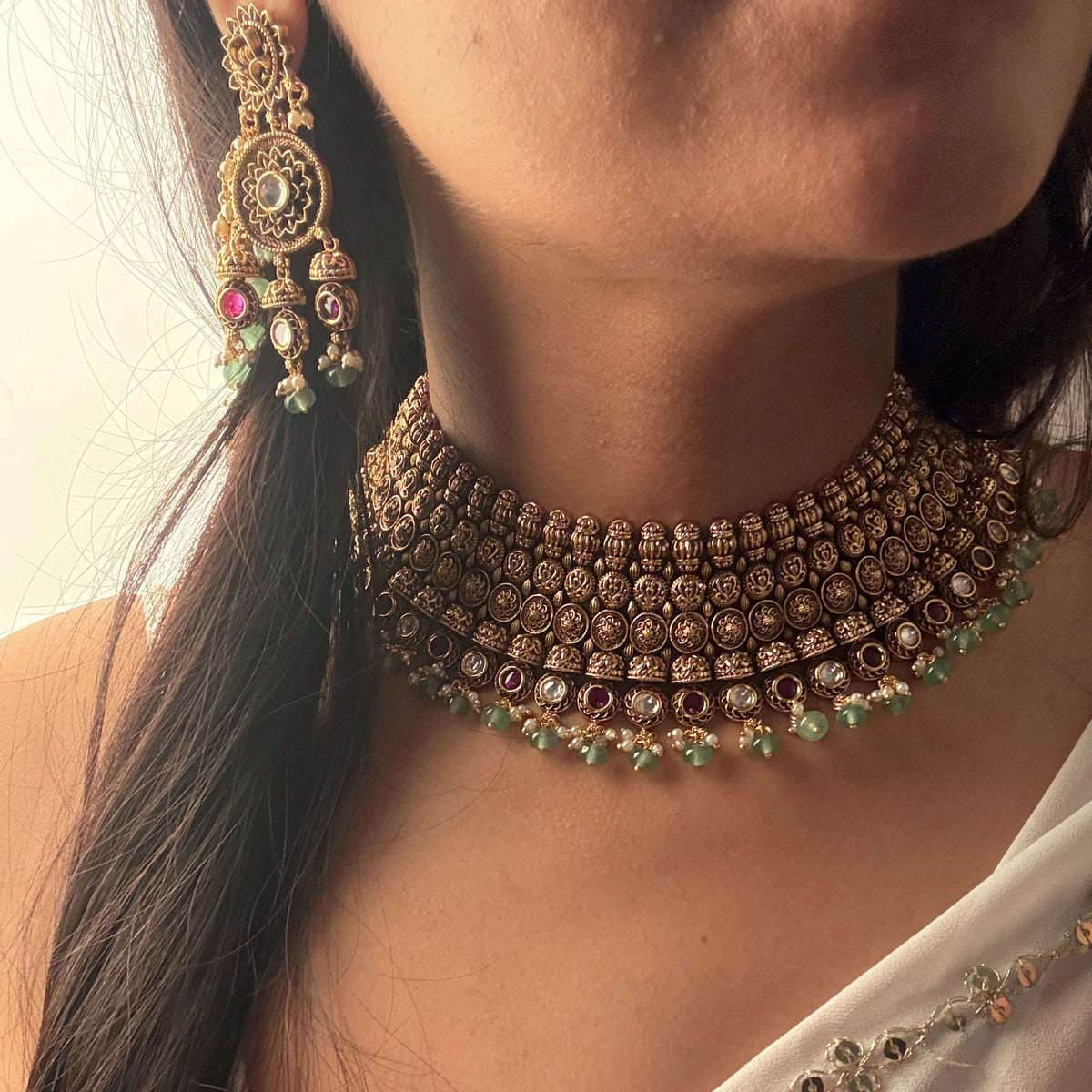 Preeti Antique Bridal Choker Set