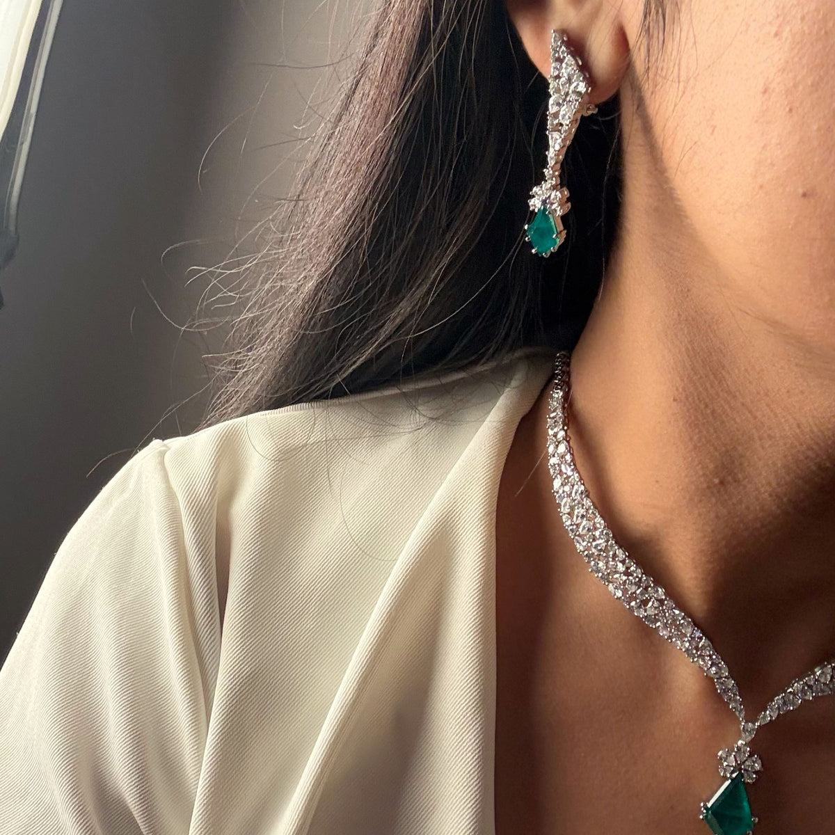 Jane CZ Designer Choker Set