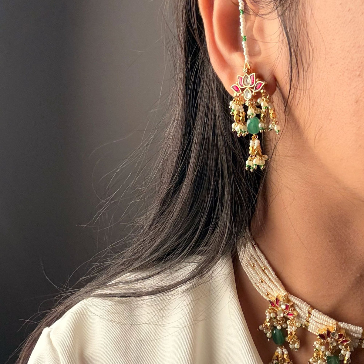 Hiya Paachi Kundan Choker Set