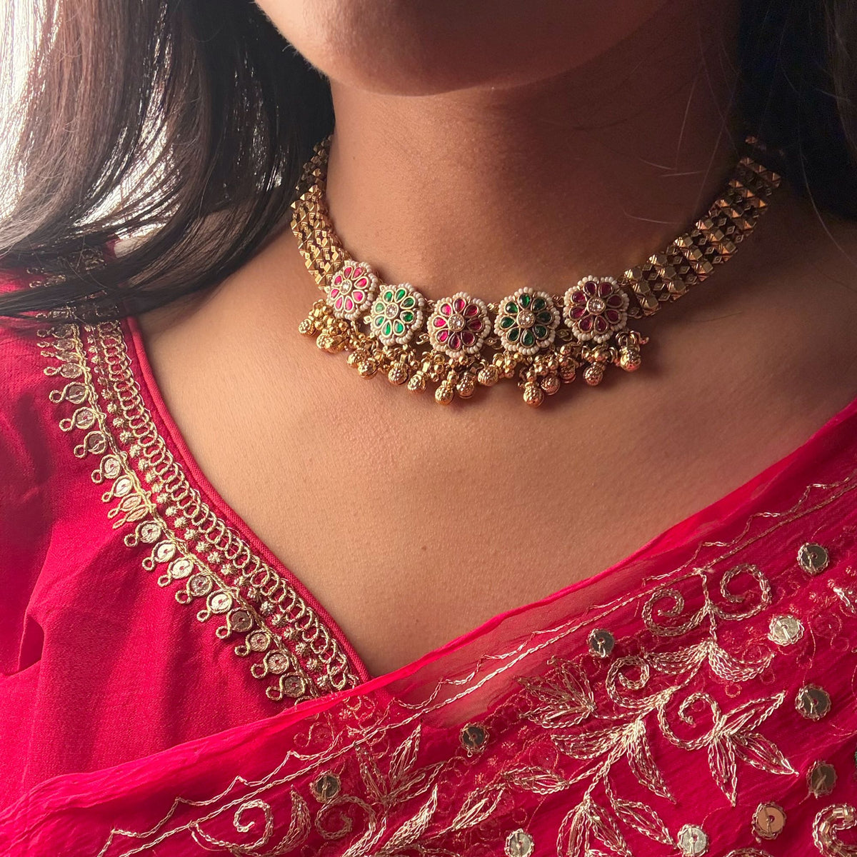 Kaveri Antique Designer Necklace Set