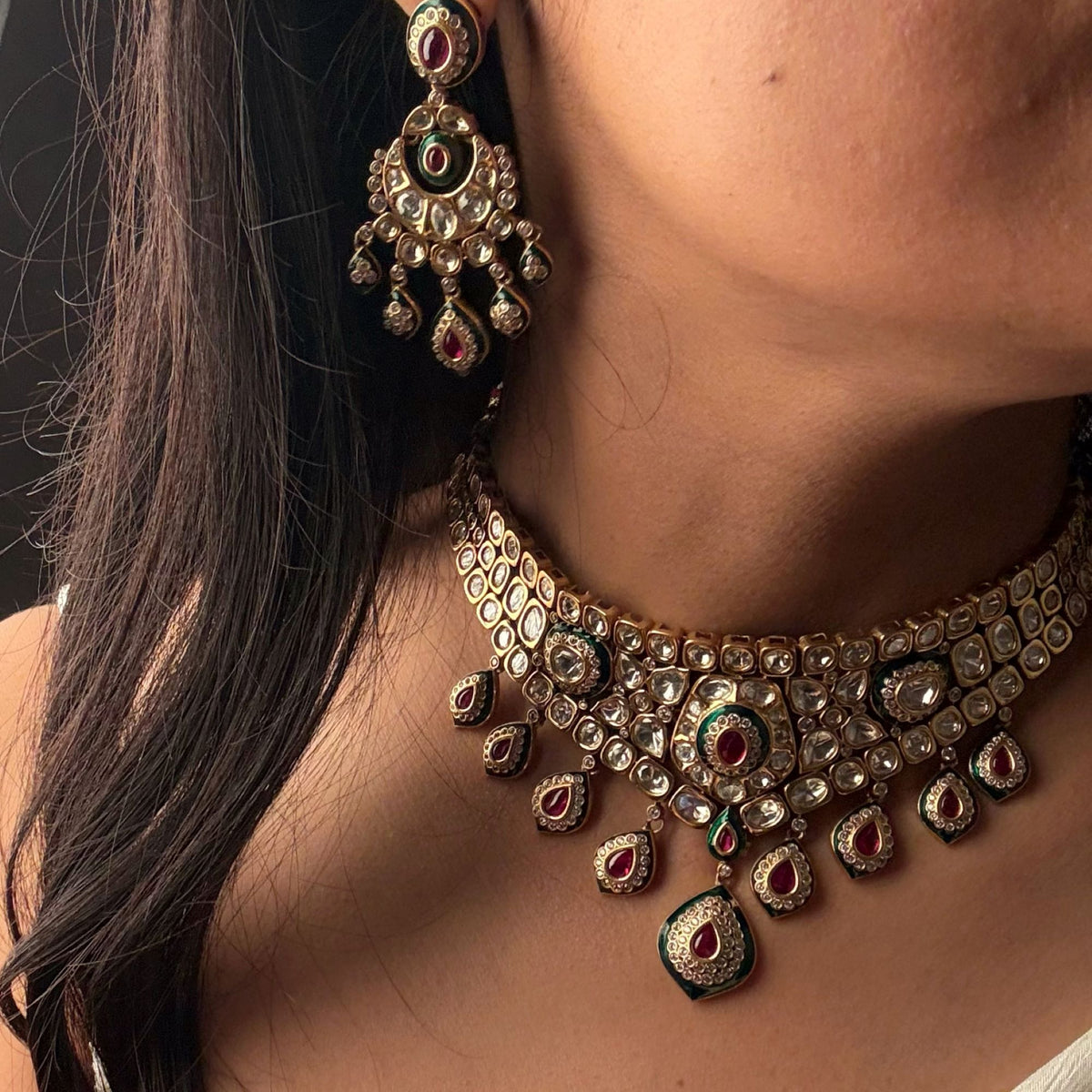 Yashvi Polki Bridal Necklace Set