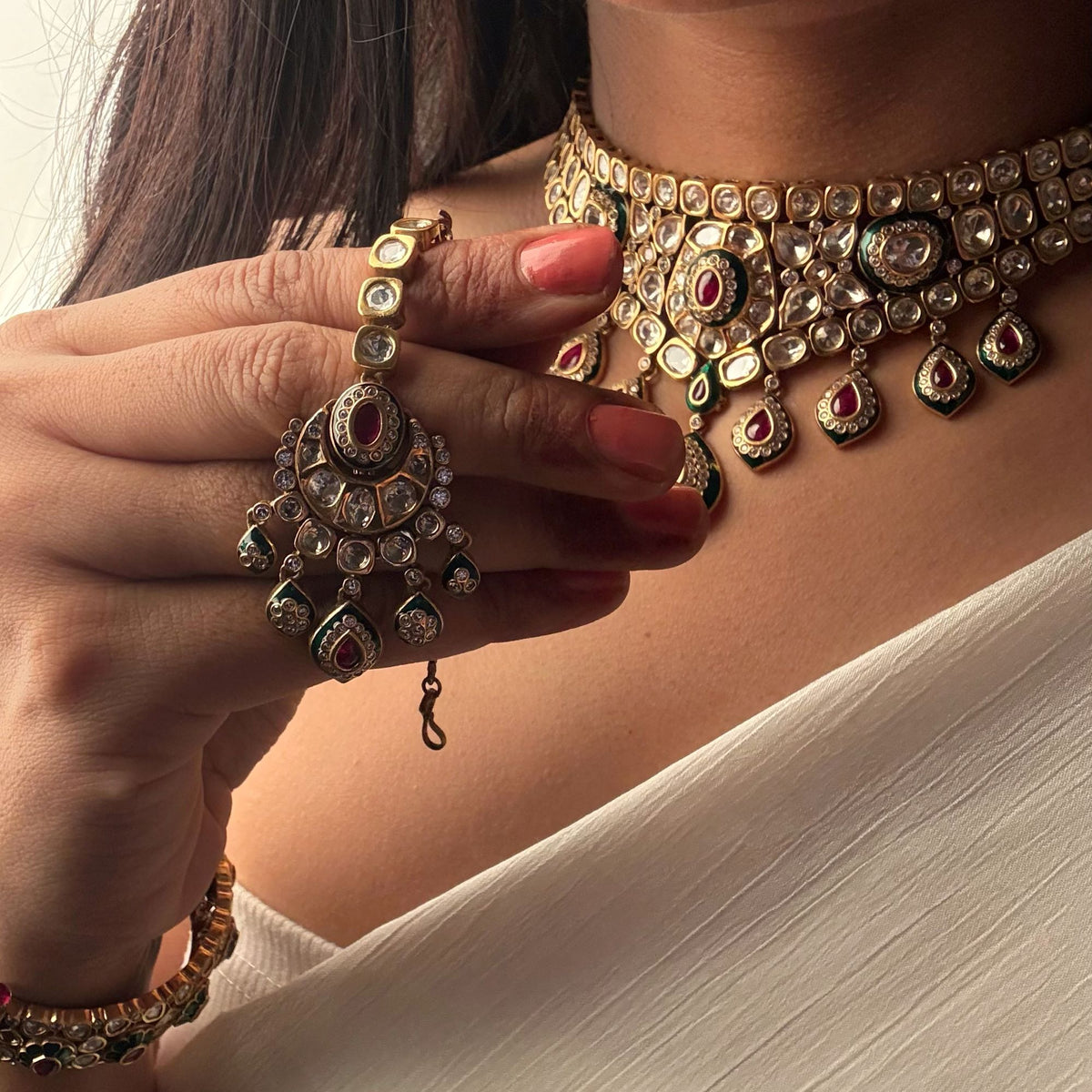 Yashvi Polki Bridal Necklace Set