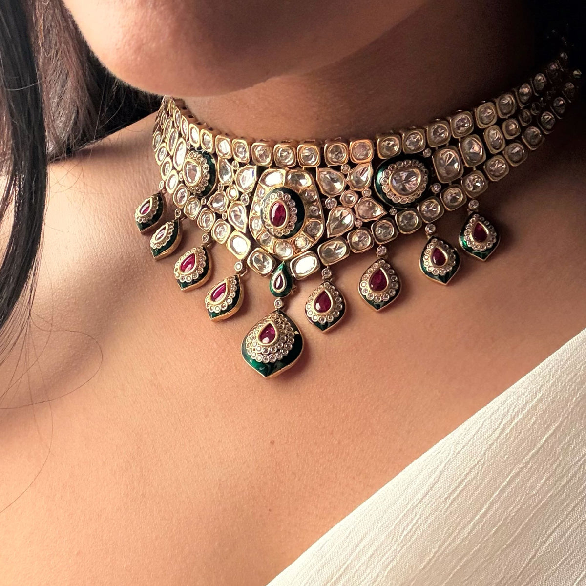 Yashvi Polki Bridal Necklace Set