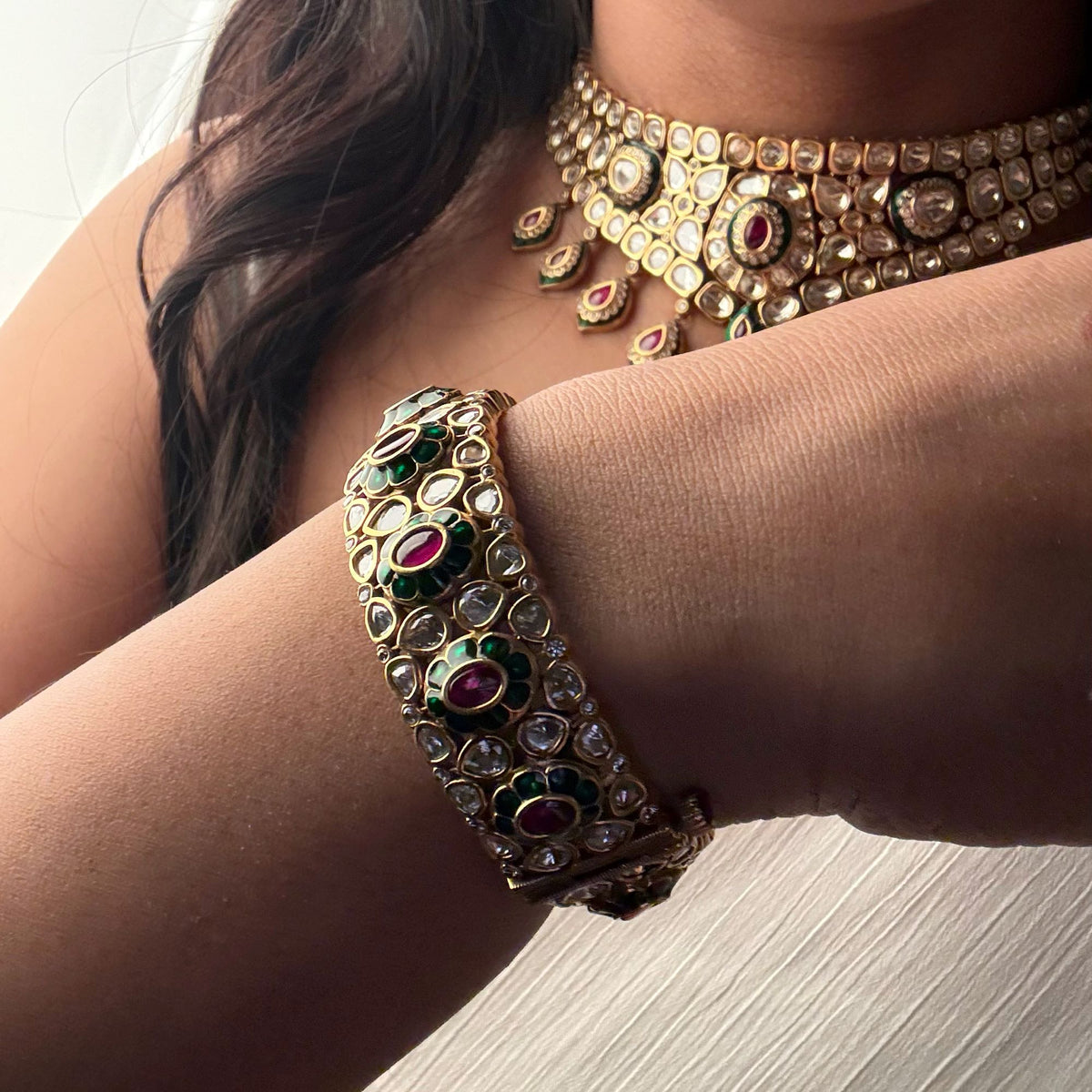 Yashvi Polki Designer Bangles