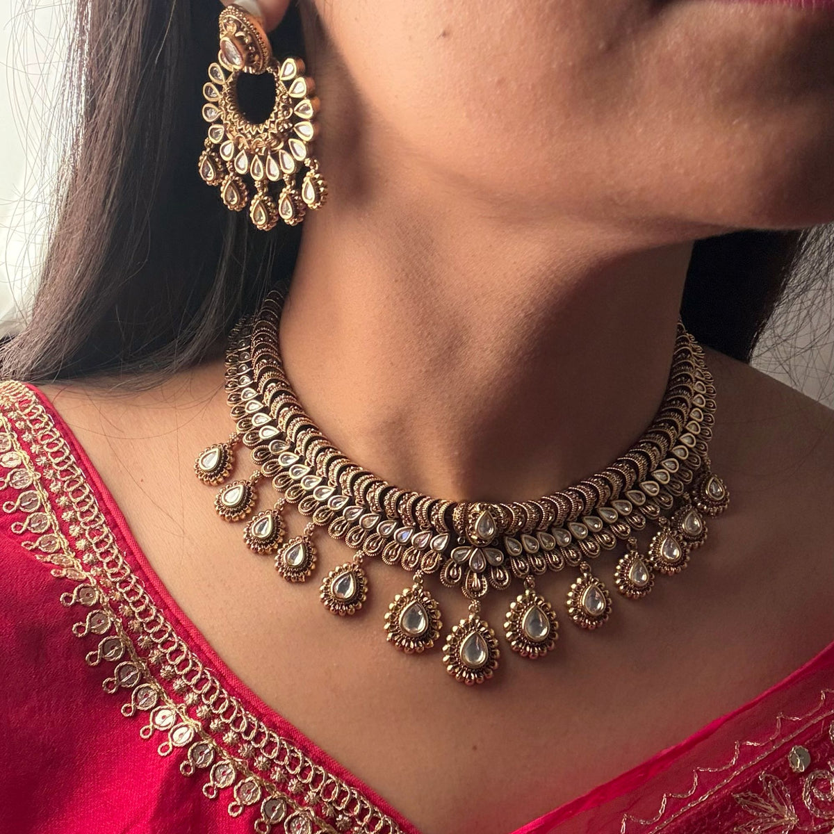 Chandrika Antique Designer Necklace Set