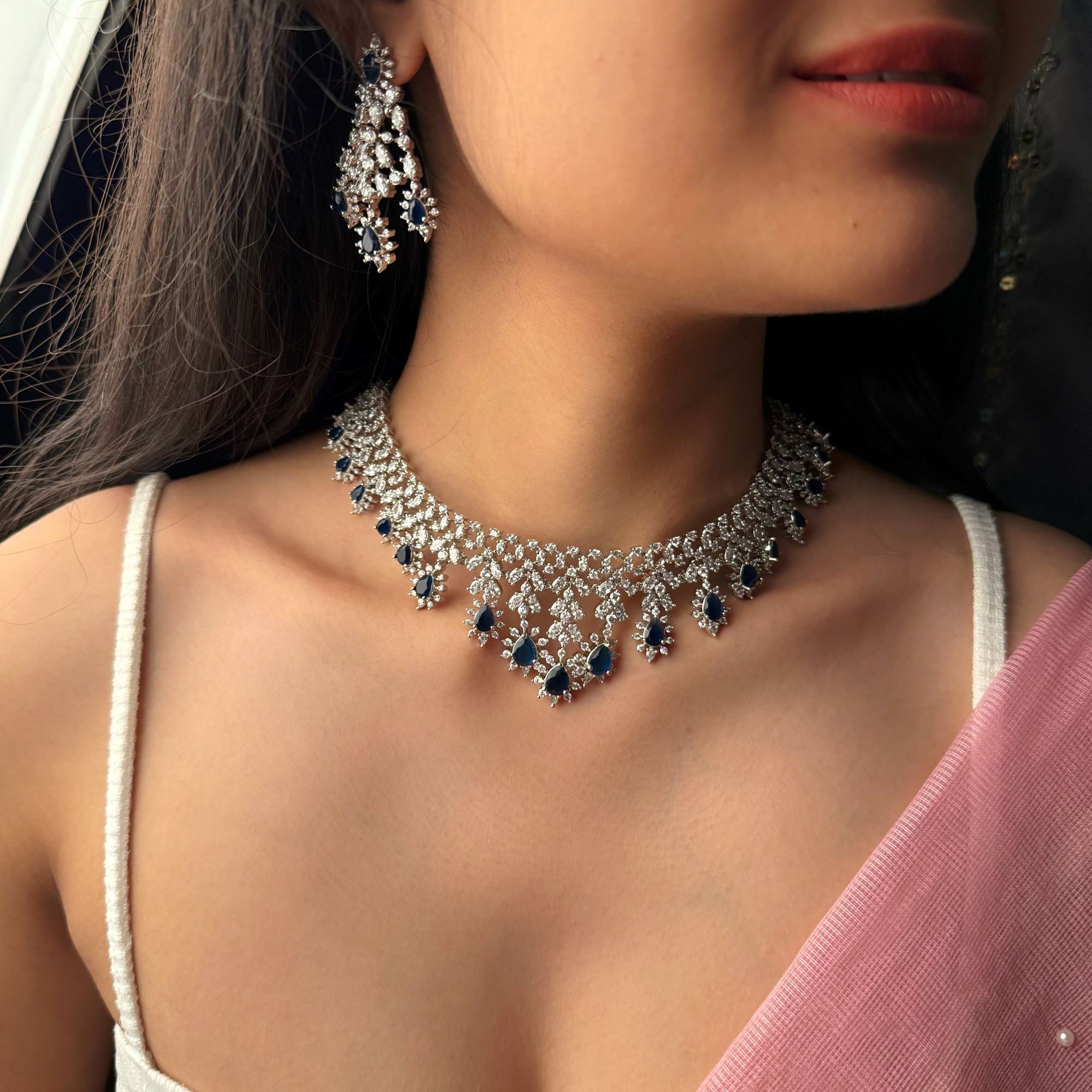 Avenley CZ Designer Necklace Set