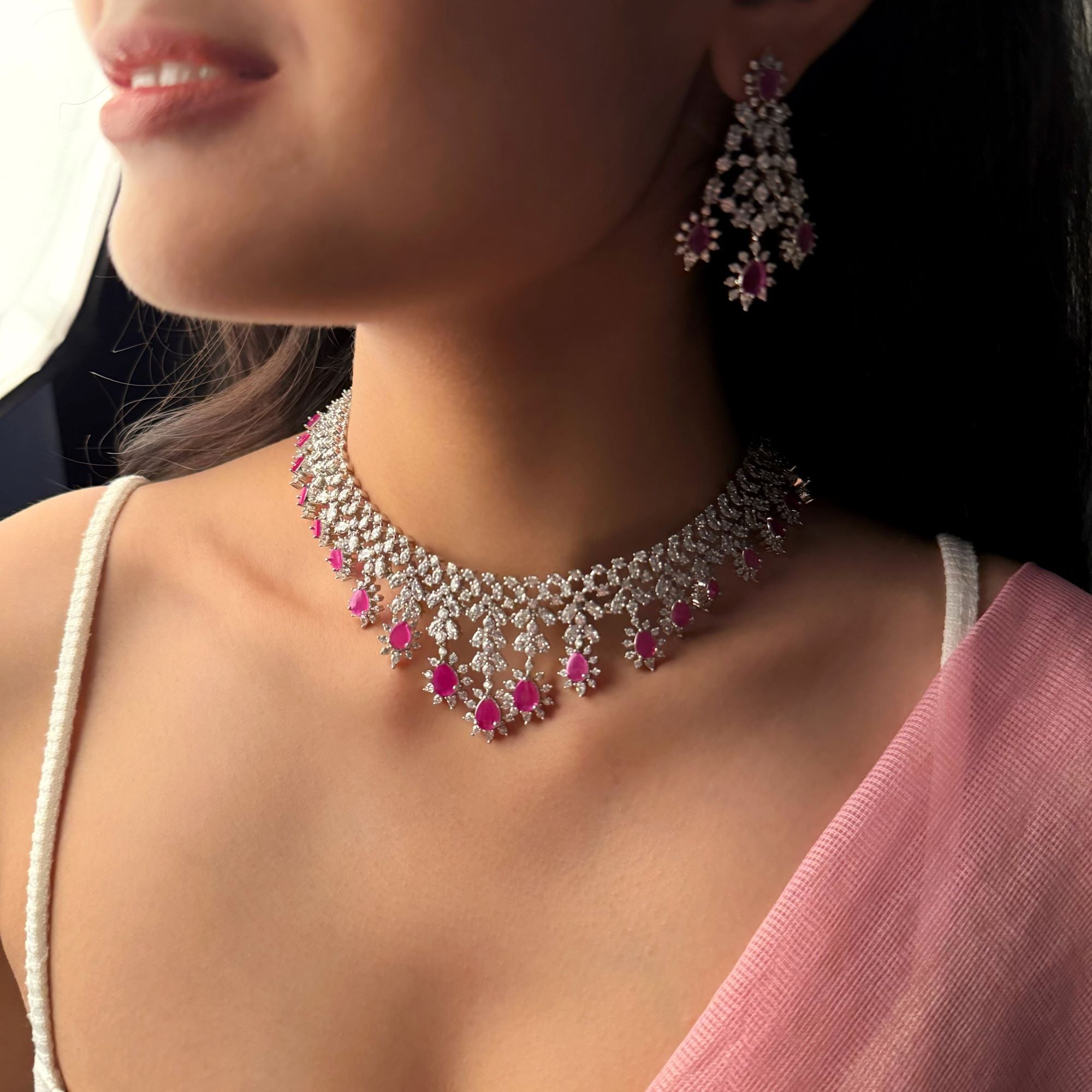 Avenley CZ Designer Necklace Set