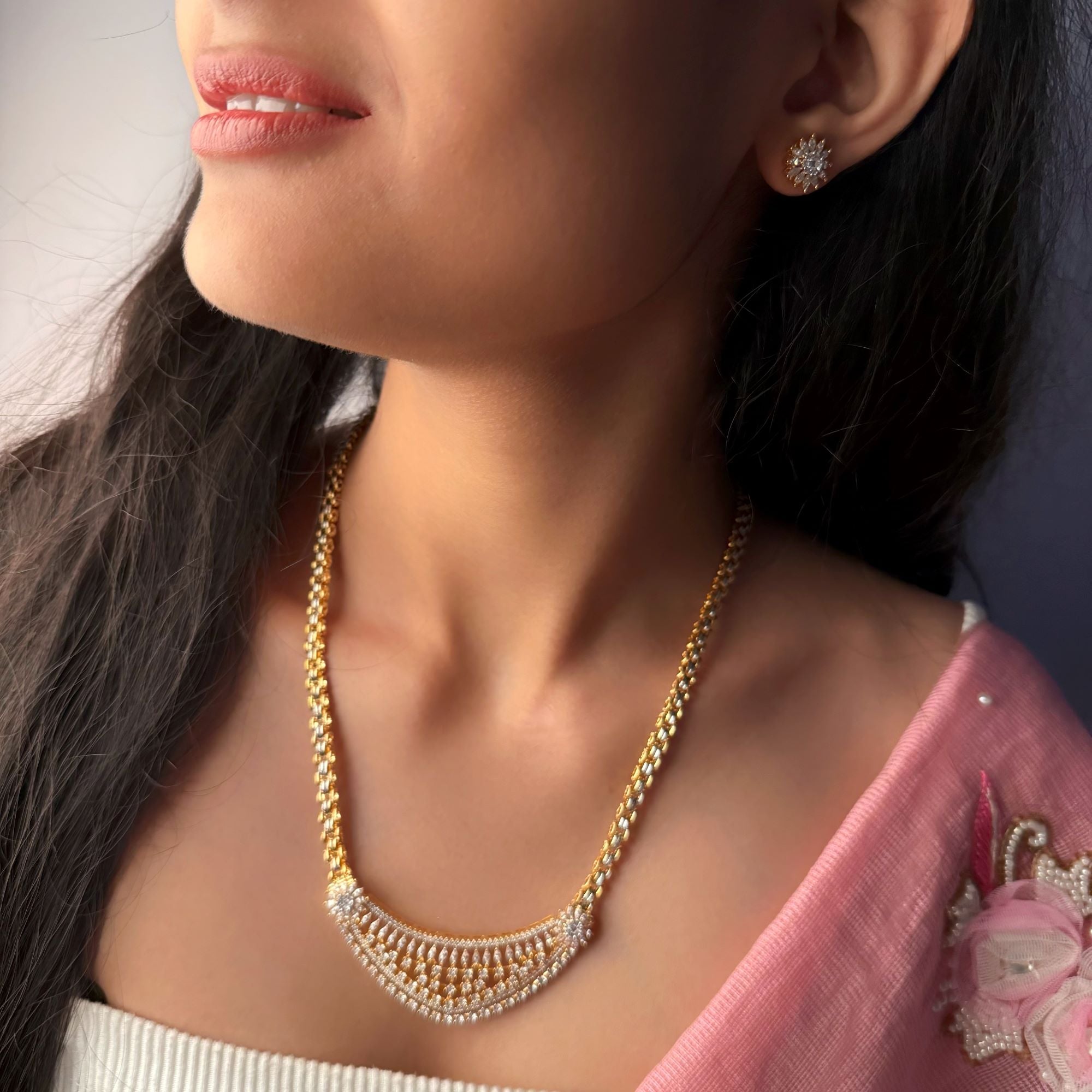 Ani CZ Designer Necklace Set