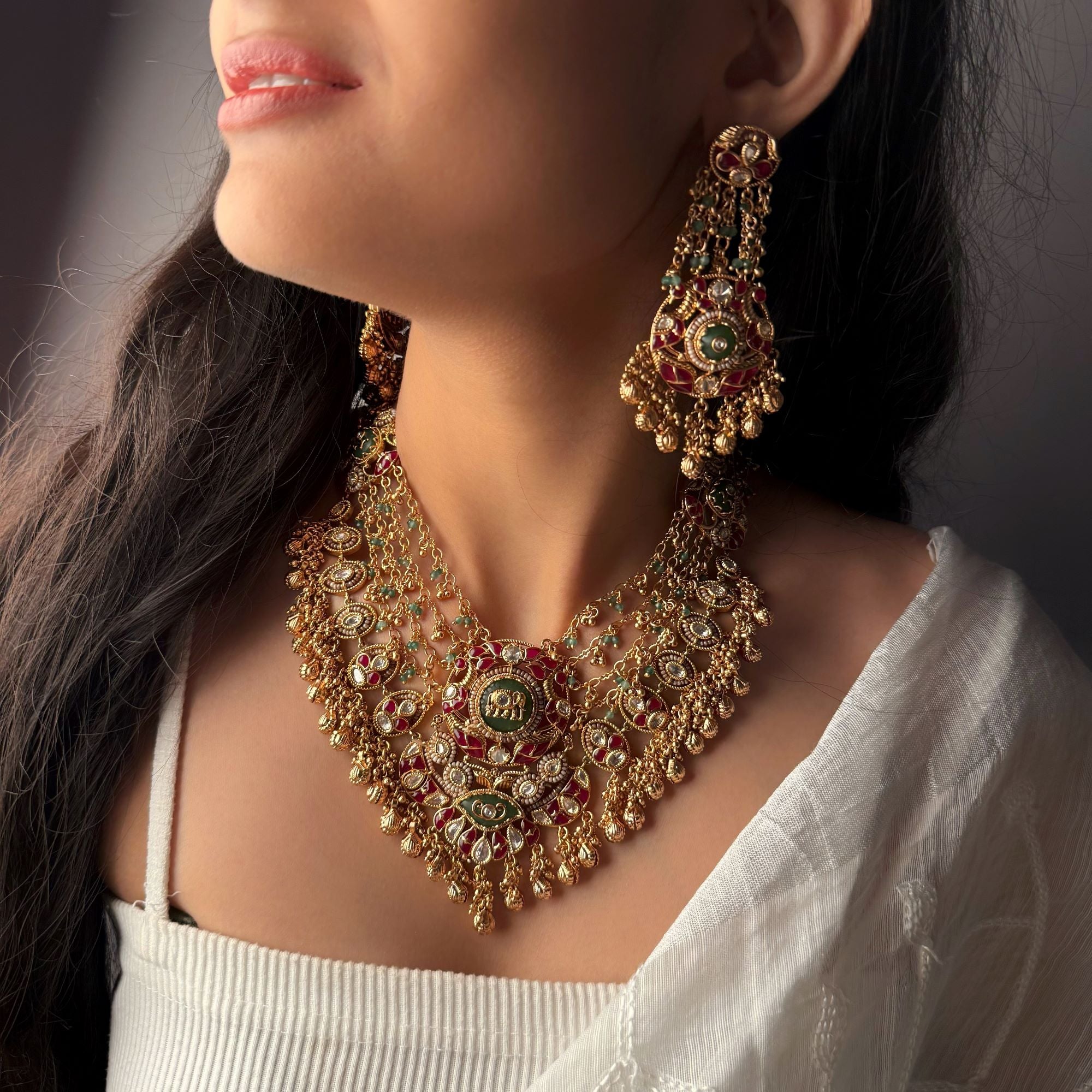 Shringar Antique Bridal Necklace Set