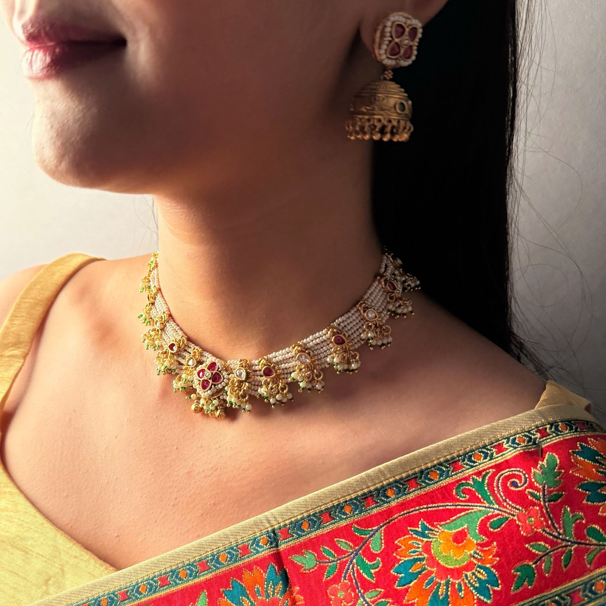 Anubhuti Antique Designer Necklace Set