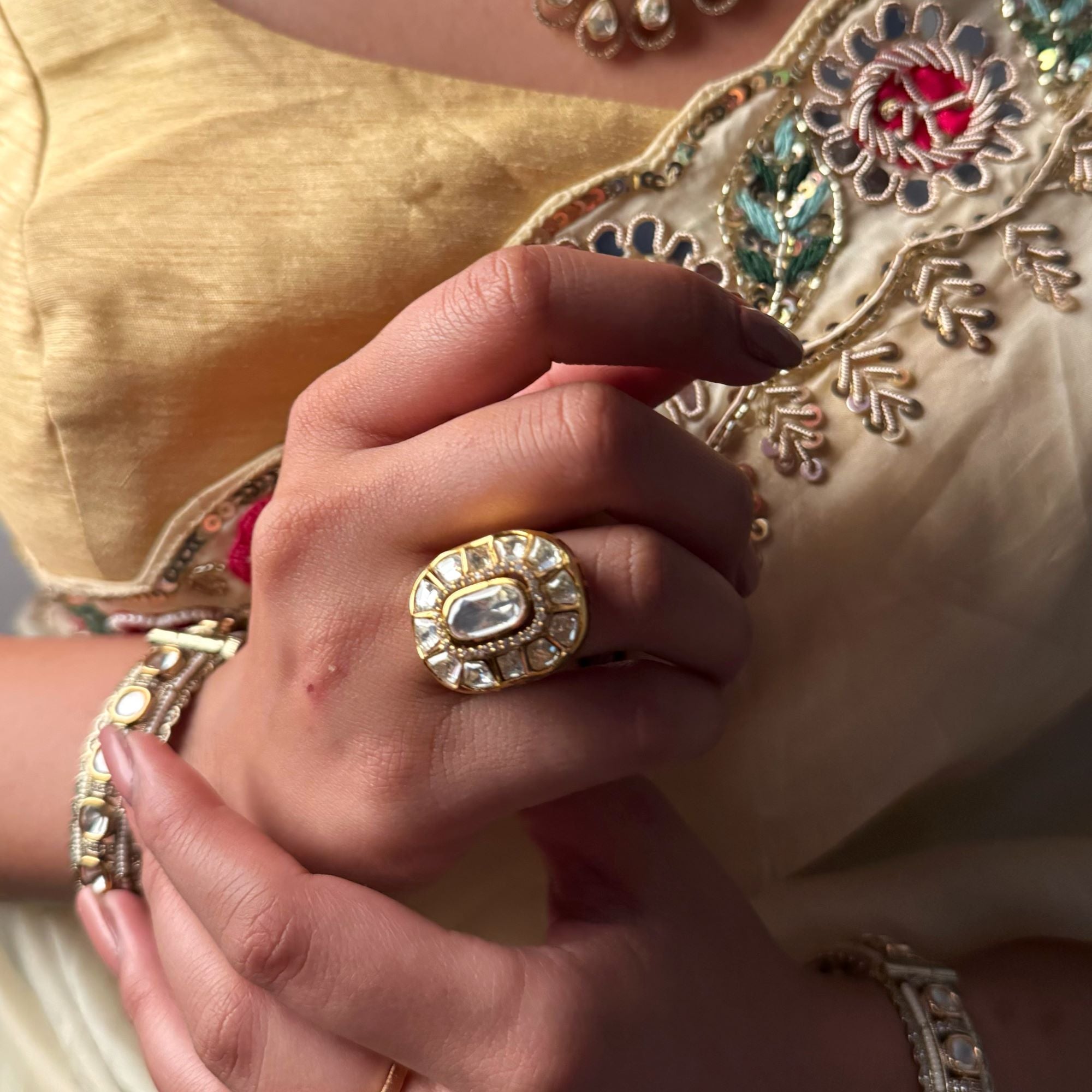 Sana Moissanite Designer Ring