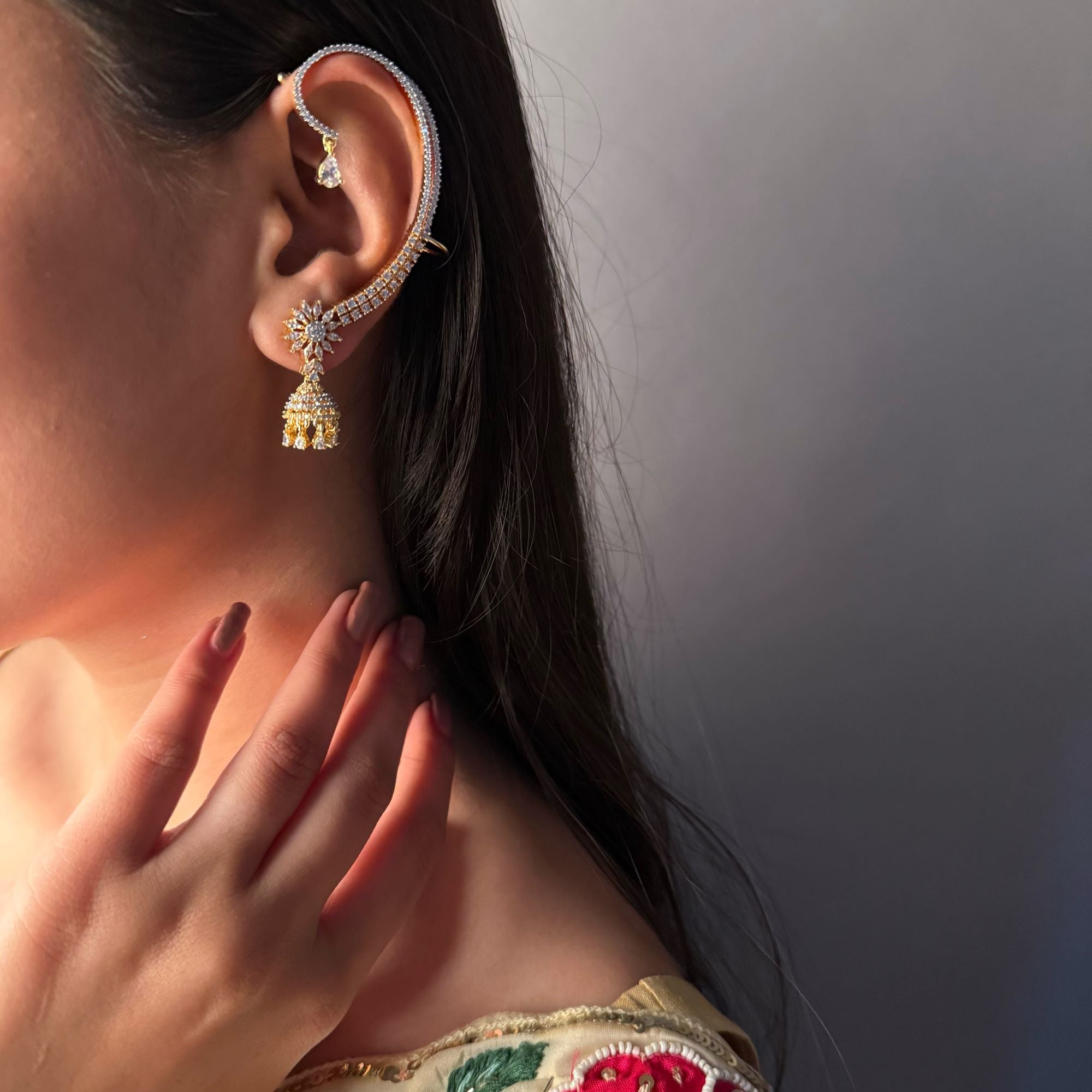 Ananya CZ Designer Earcuffs