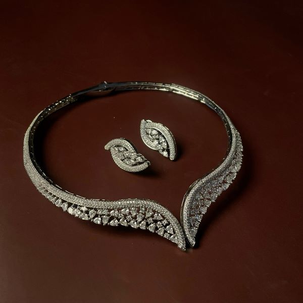 Naomi CZ Designer Necklace Set