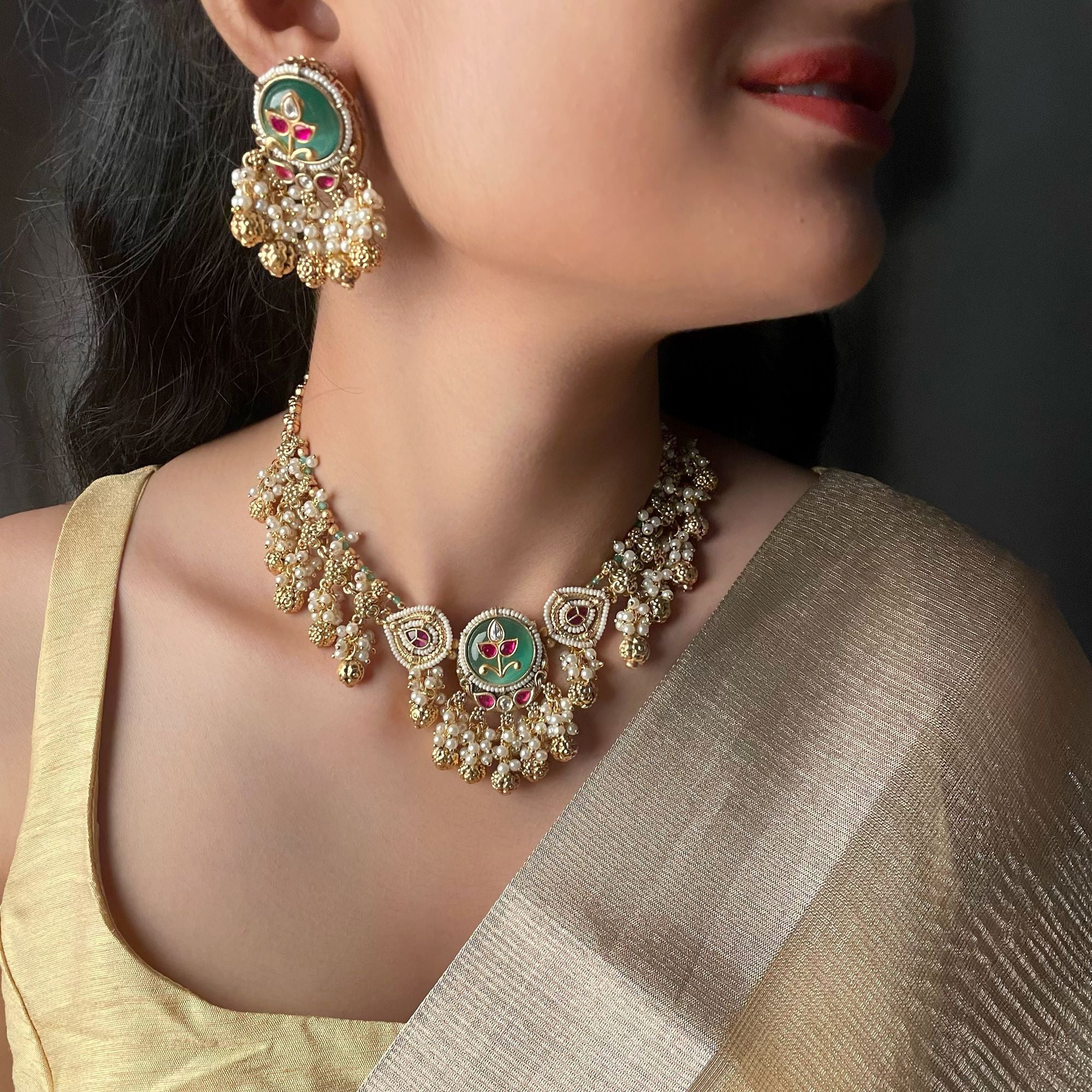 Vidya Antique Designer Necklace Set