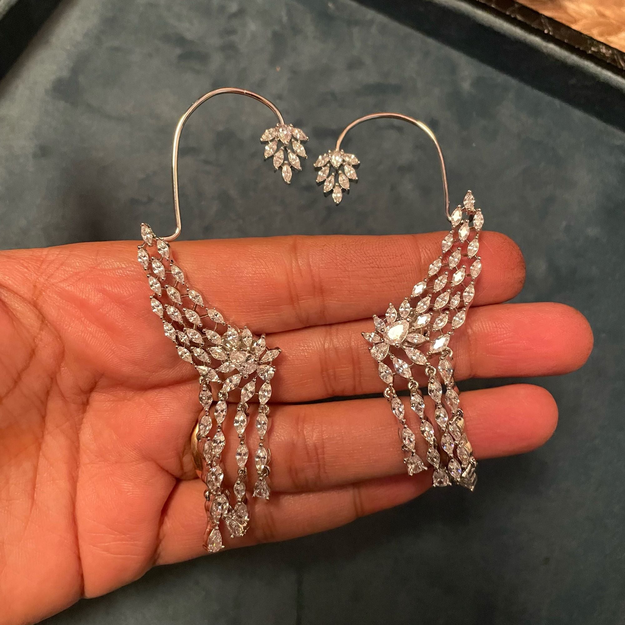 Levi CZ Designer Earcuffs