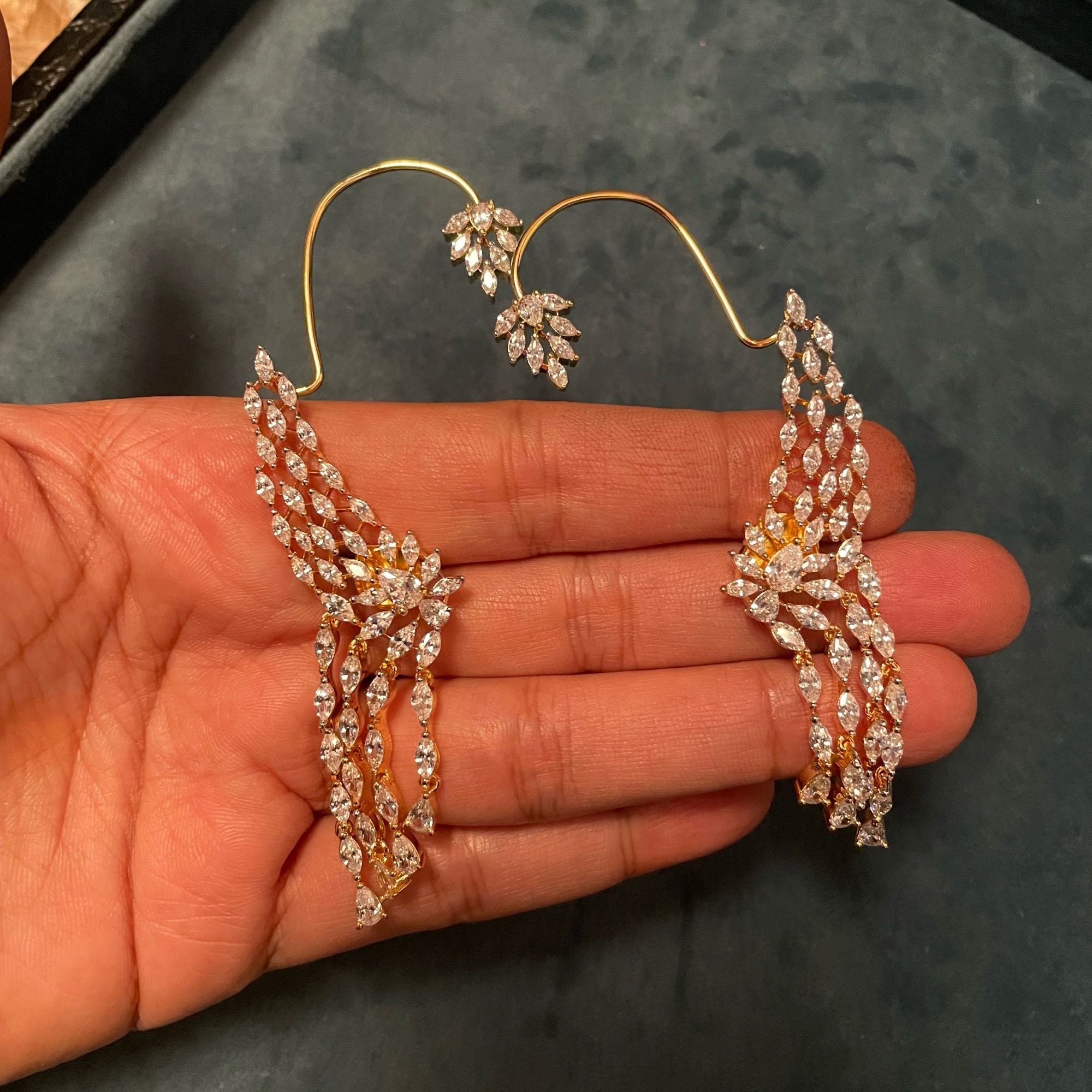 Levi CZ Designer Earcuffs