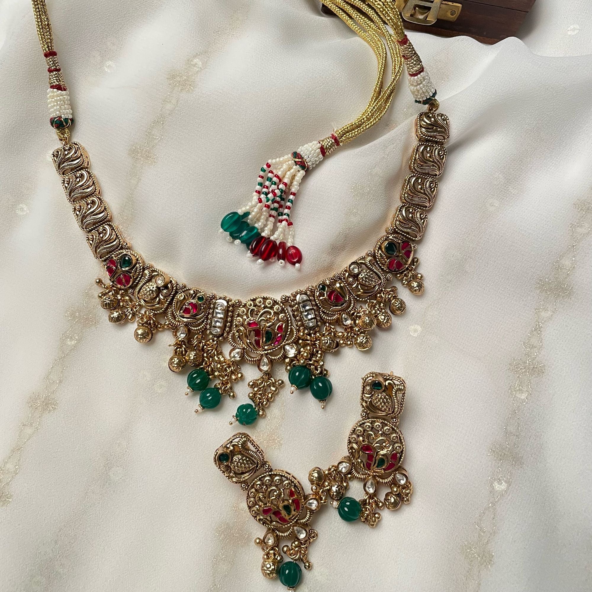 Keshavi Antique Designer Necklace Set