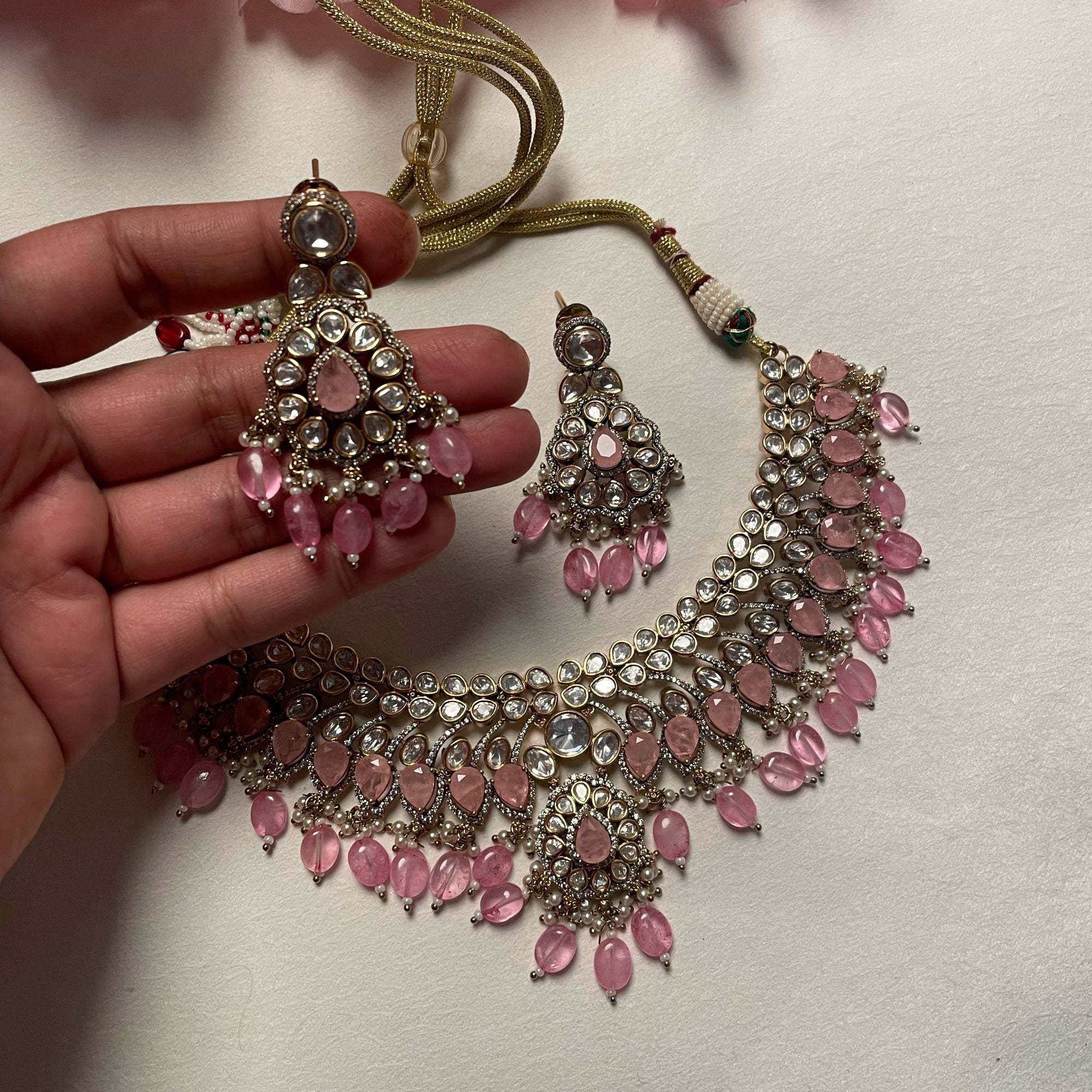 Cinra Bridal Polki Necklace Set