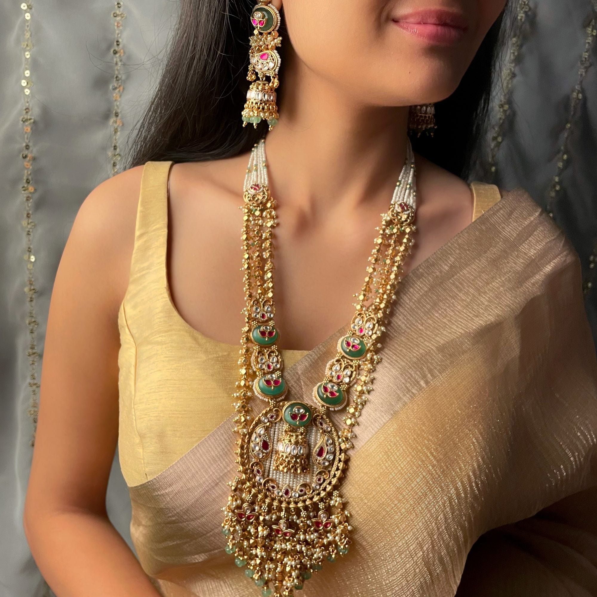 Pragya Antique Designer Long Necklace Set