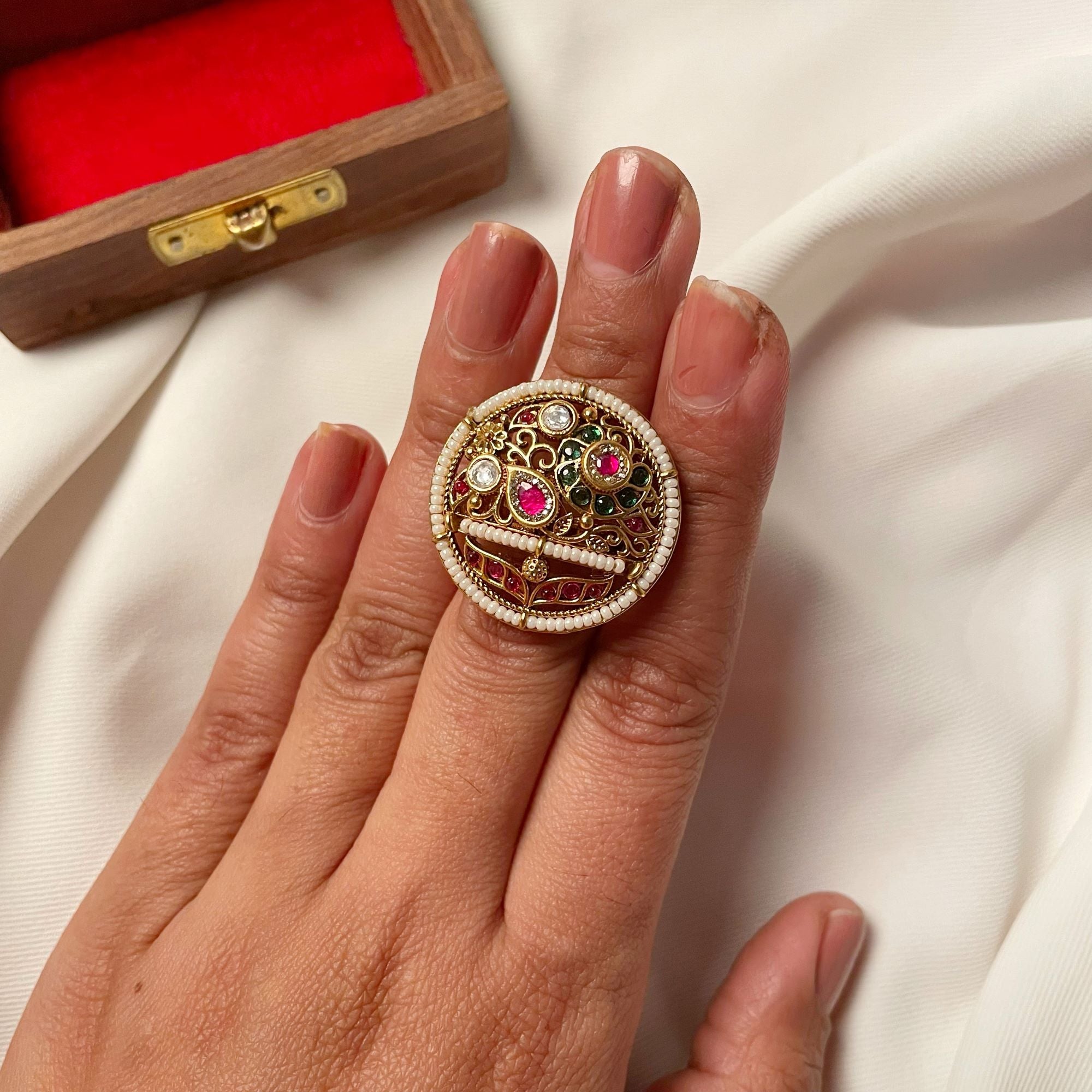 Pragya Antique Designer Ring