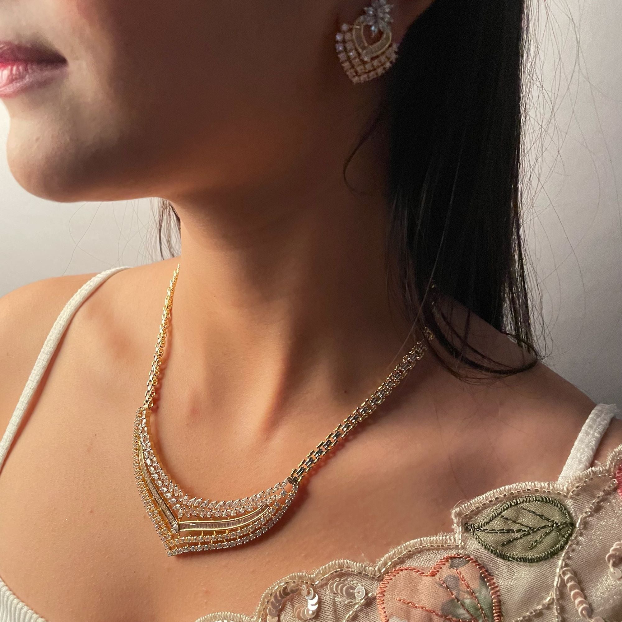 Rimi CZ Necklace Set