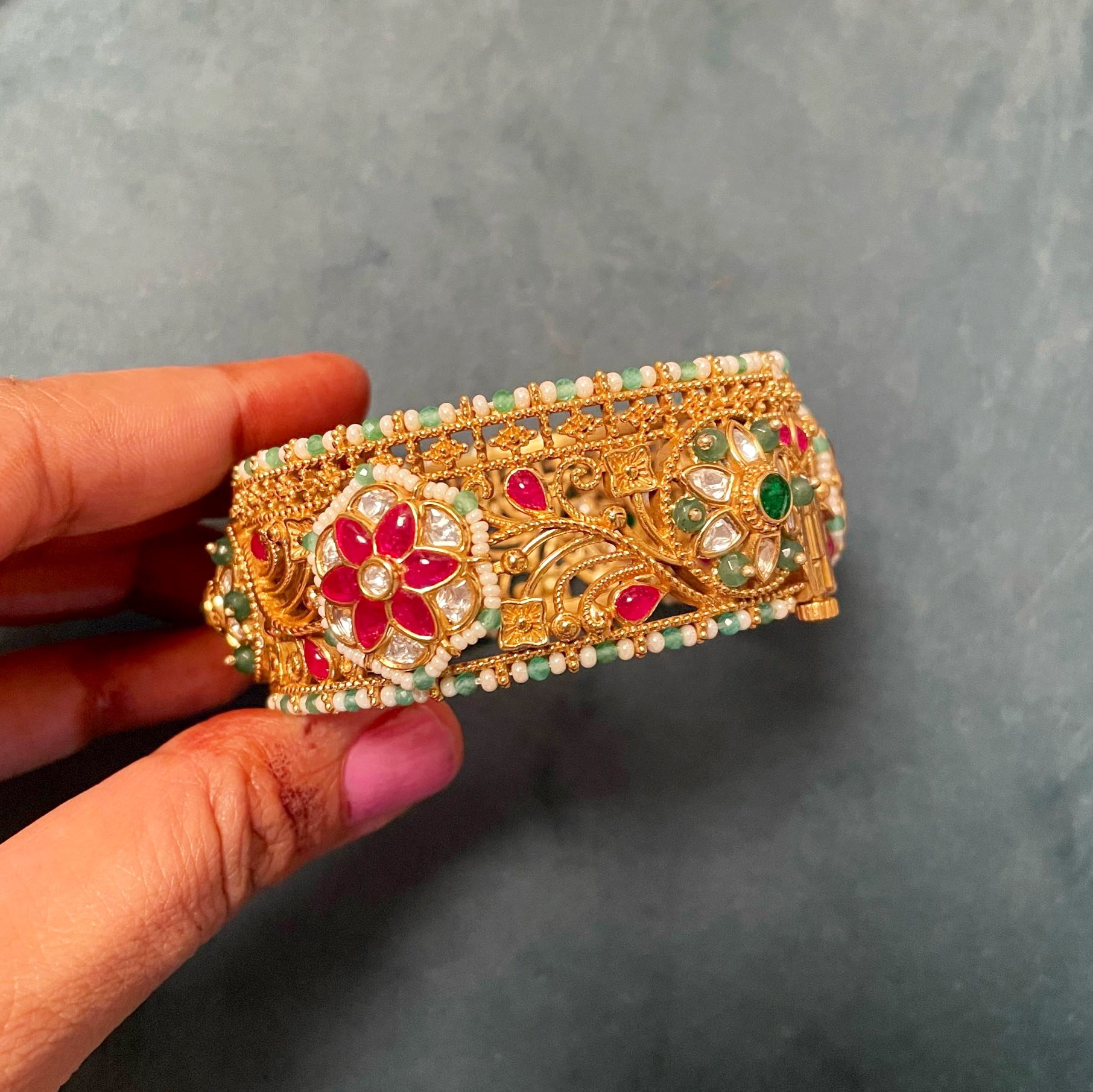 Anvita Pearl Antique Designer Bracelet