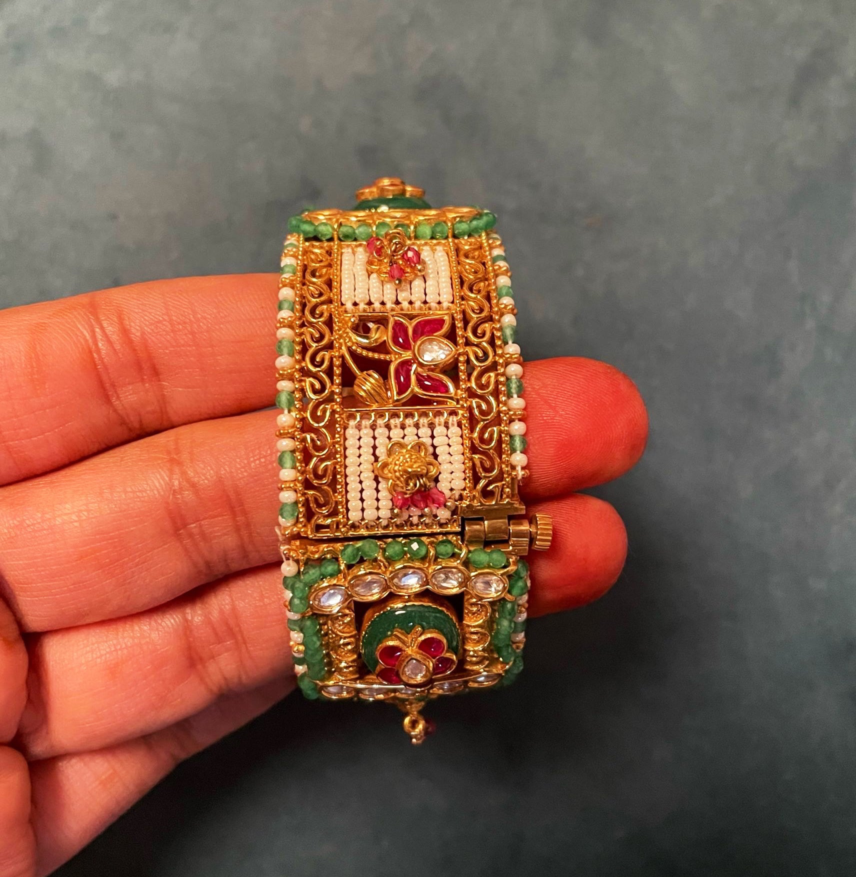 Shikha Pearl Antique Designer Bracelet