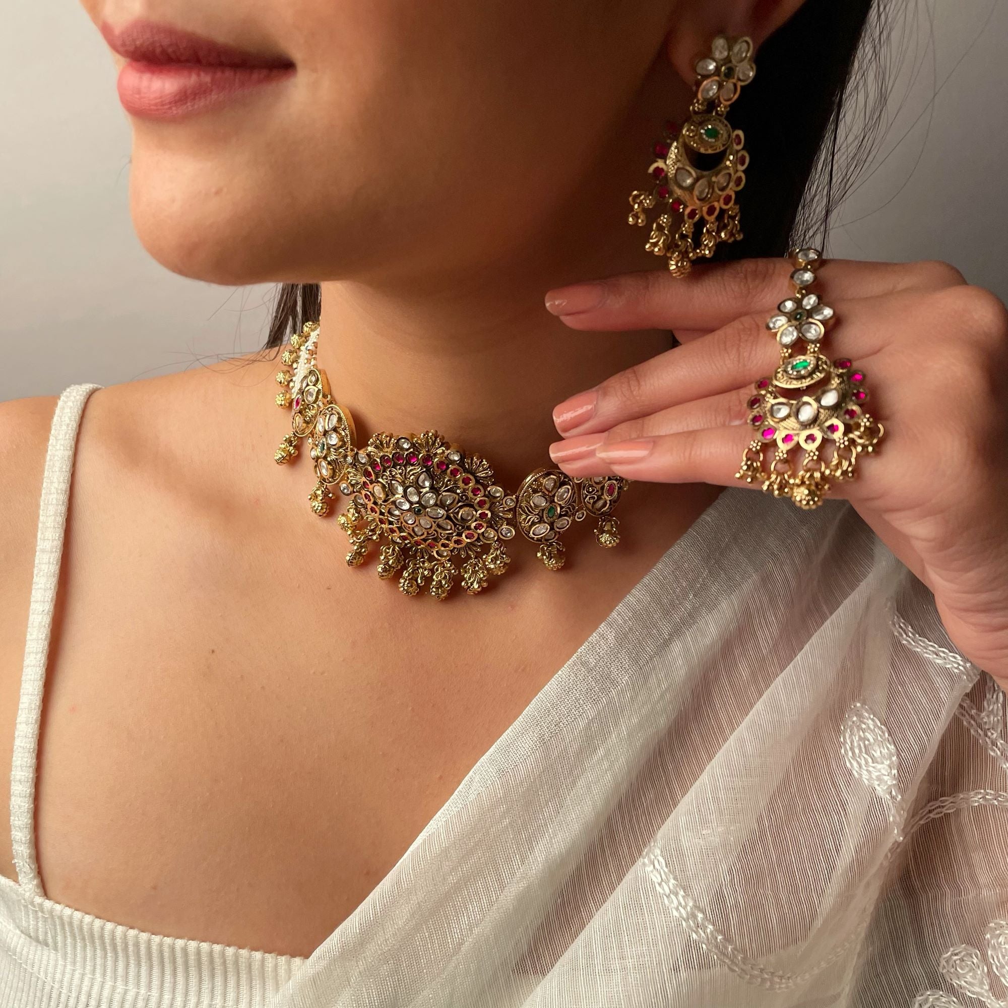 Jivika Antique Designer Choker Set